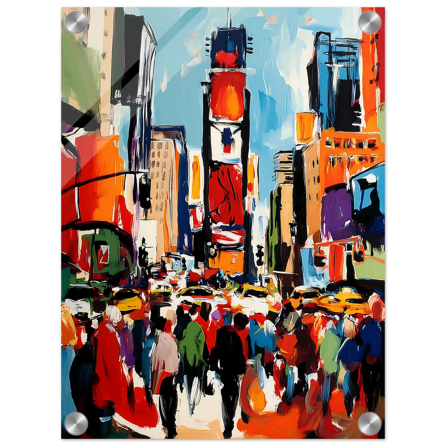 Manhattan en Mouvement — tableau plexiglas — vue 3 — art mural STNCL