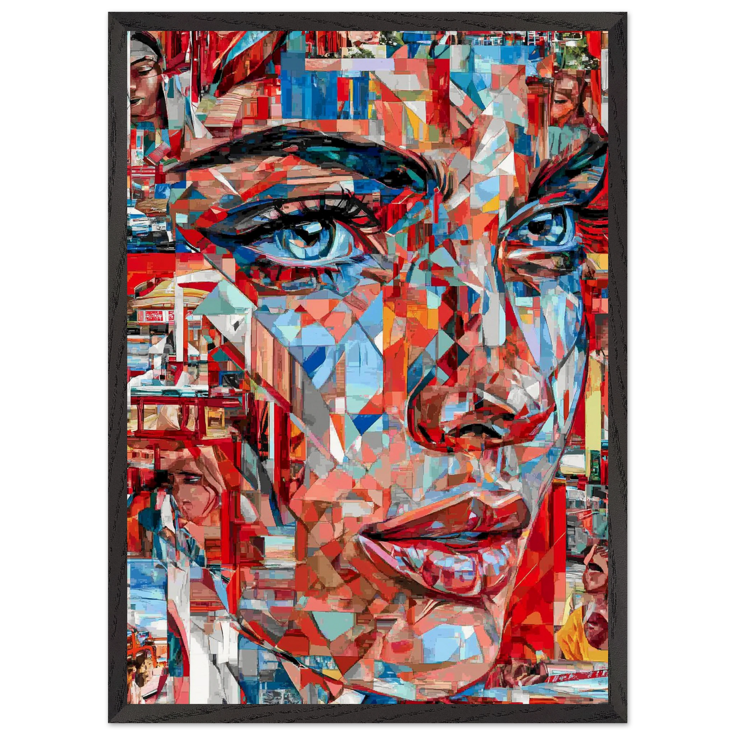 Éclats de Femme — tableau encadre bois — vue 10 — art mural STNCL