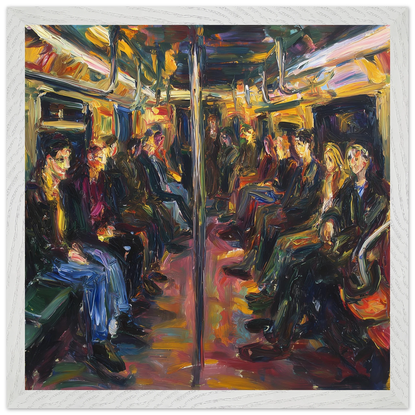 Rame du Soir — tableau encadré bois — vue 9 — art mural STNCL