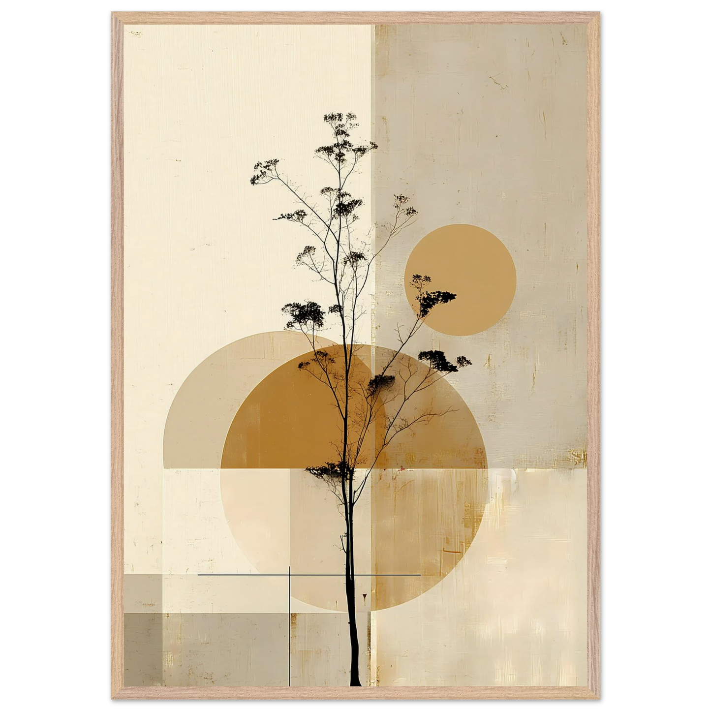 Silhouette au Clair de Lune — tableau encadré bois — vue 6 — art mural STNCL