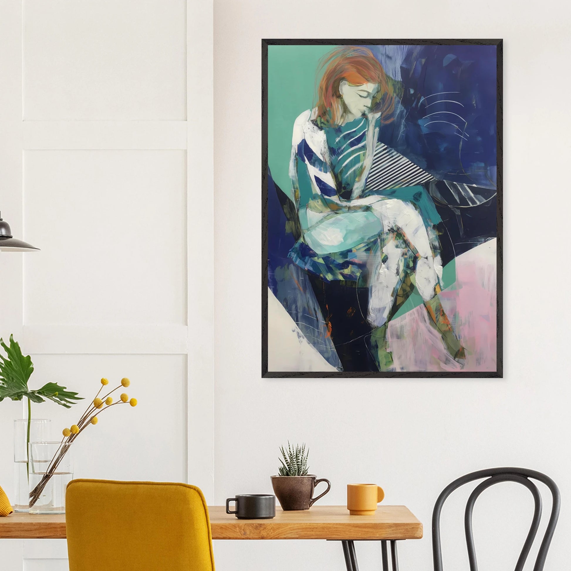 Songe au Repos — tableau encadré bois — vue 18 — art mural STNCL