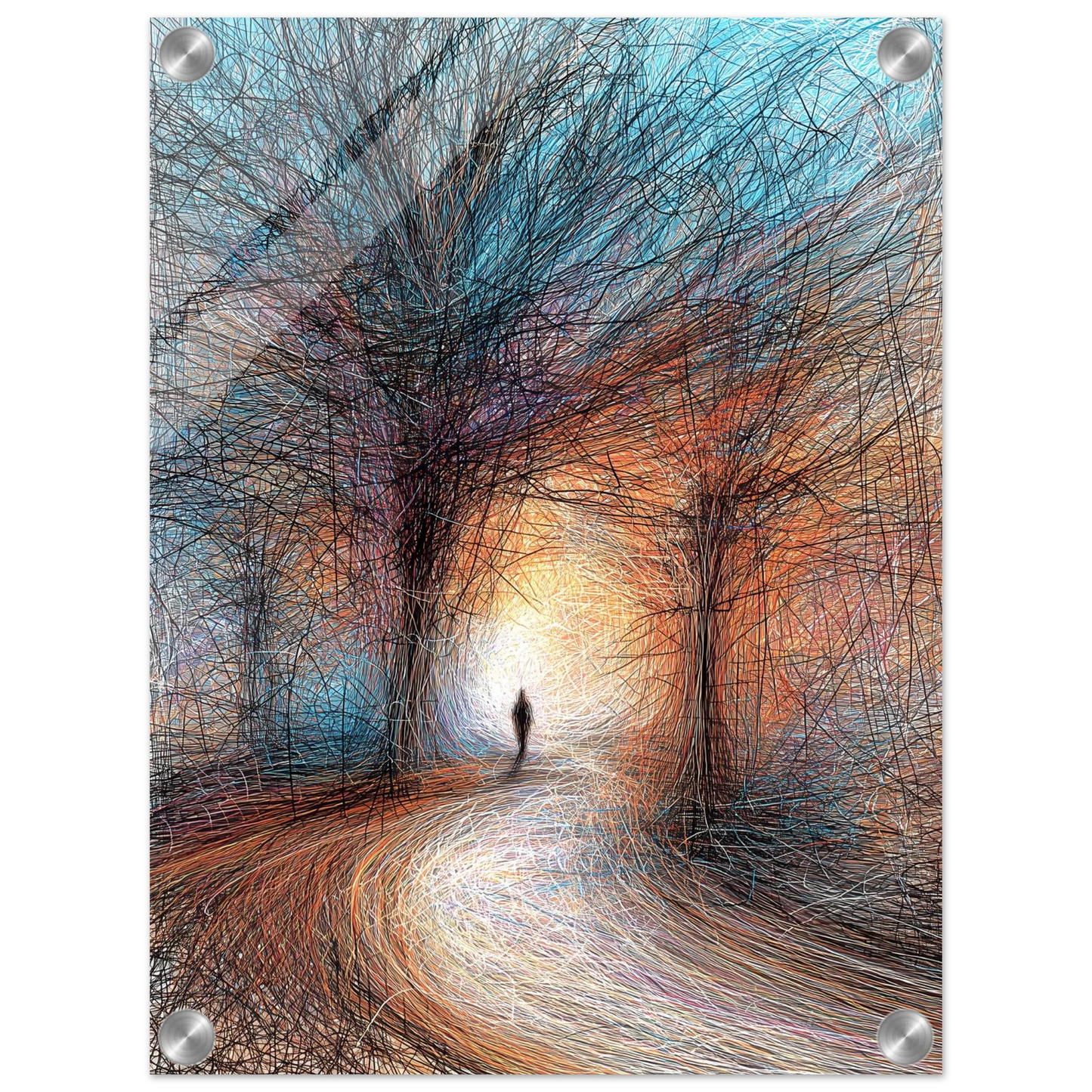 Vers la Clarté — tableau plexiglas — vue 3 — art mural STNCL