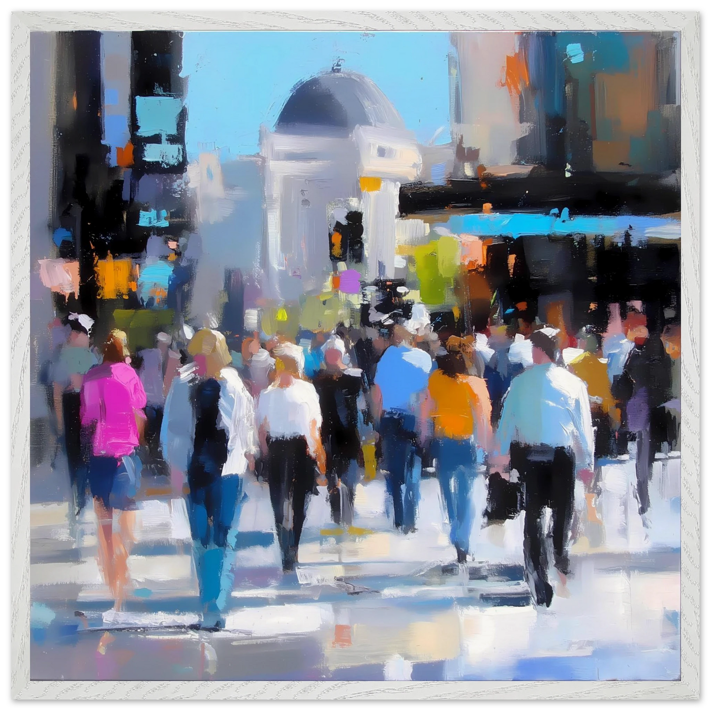 Traversée de Midi — tableau encadré bois — vue 5 — art mural STNCL
