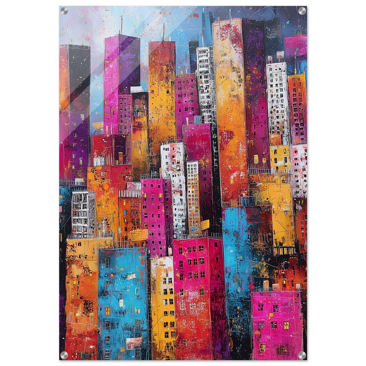 Cités en Fête Chromatique — tableau plexiglas — art mural STNCL