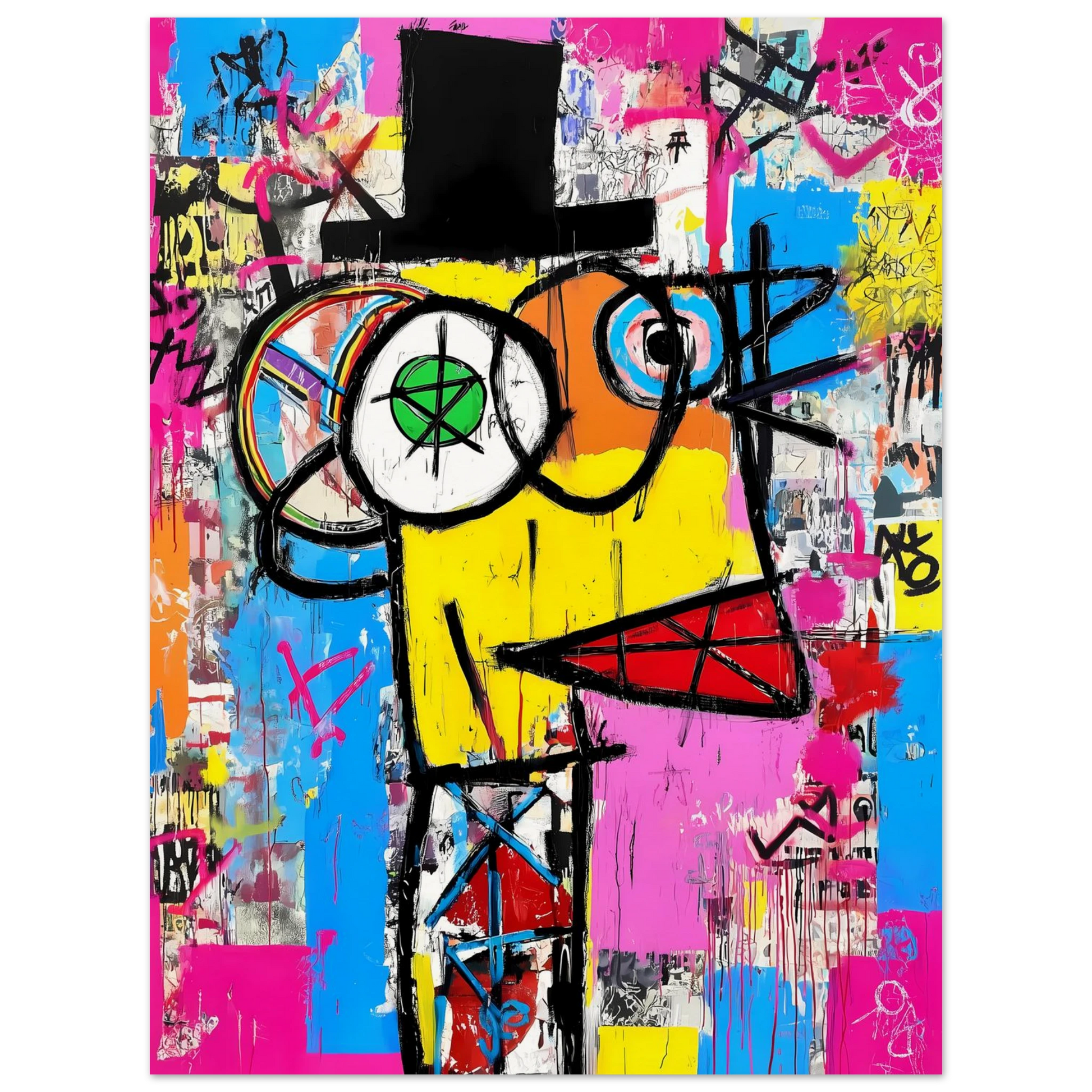 L'Homme au Chapeau Noir — affiche d'art — vue 2 — art mural STNCL