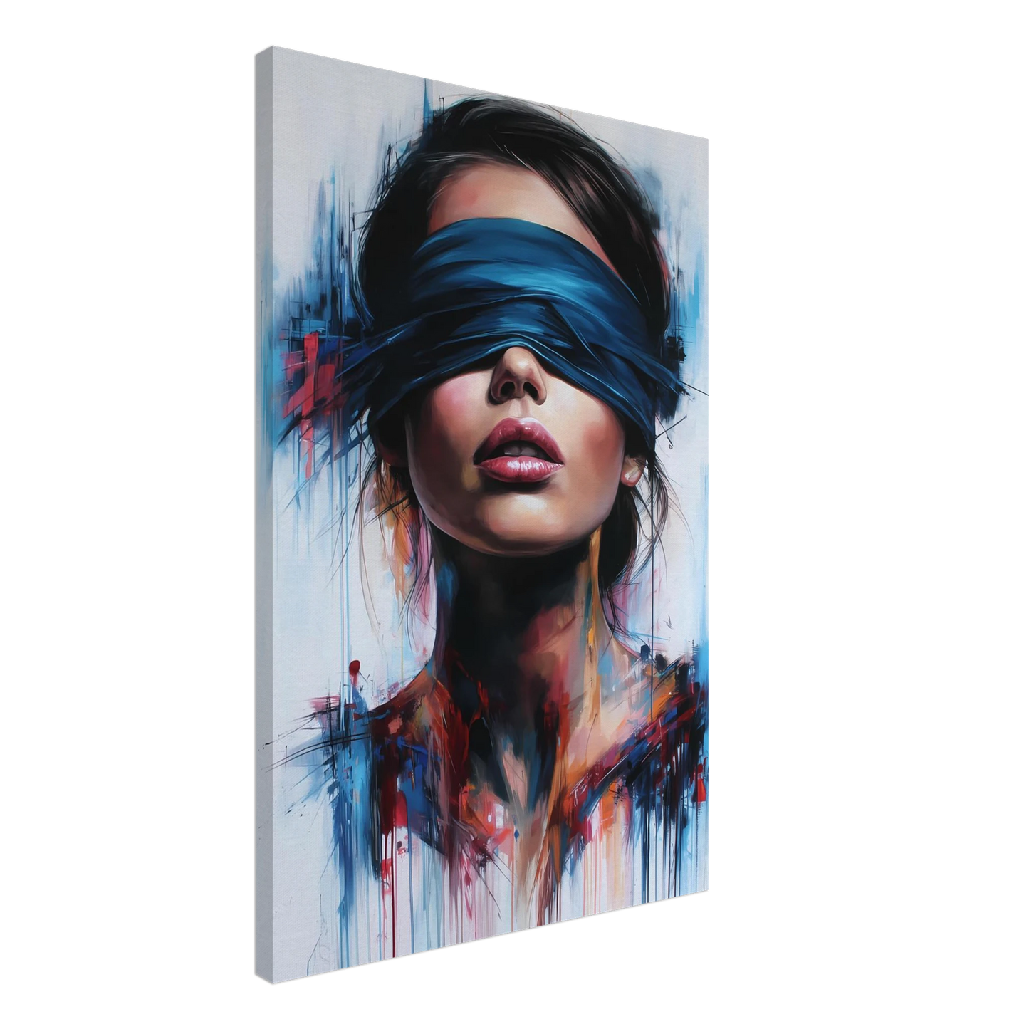 Sous le Bandeau — tableau sur toile — vue 2 — art mural STNCL