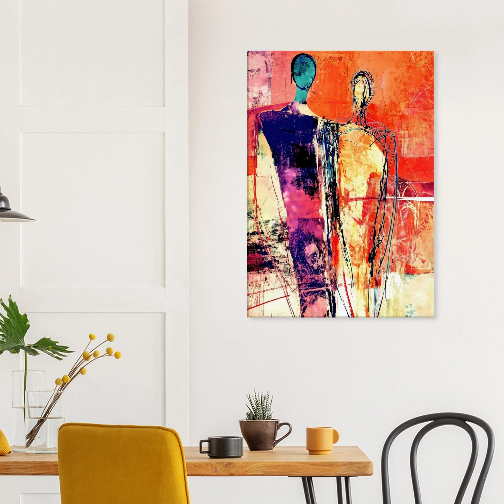 Deux Présences — tableau sur toile — vue 8 — art mural STNCL
