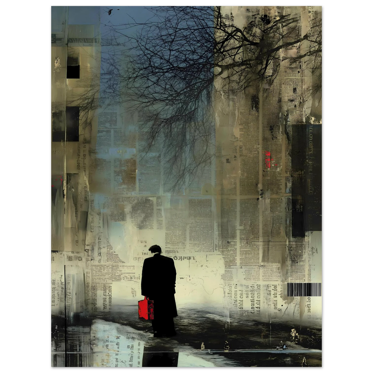 La Valise Rouge — affiche d'art — vue 2 — art mural STNCL