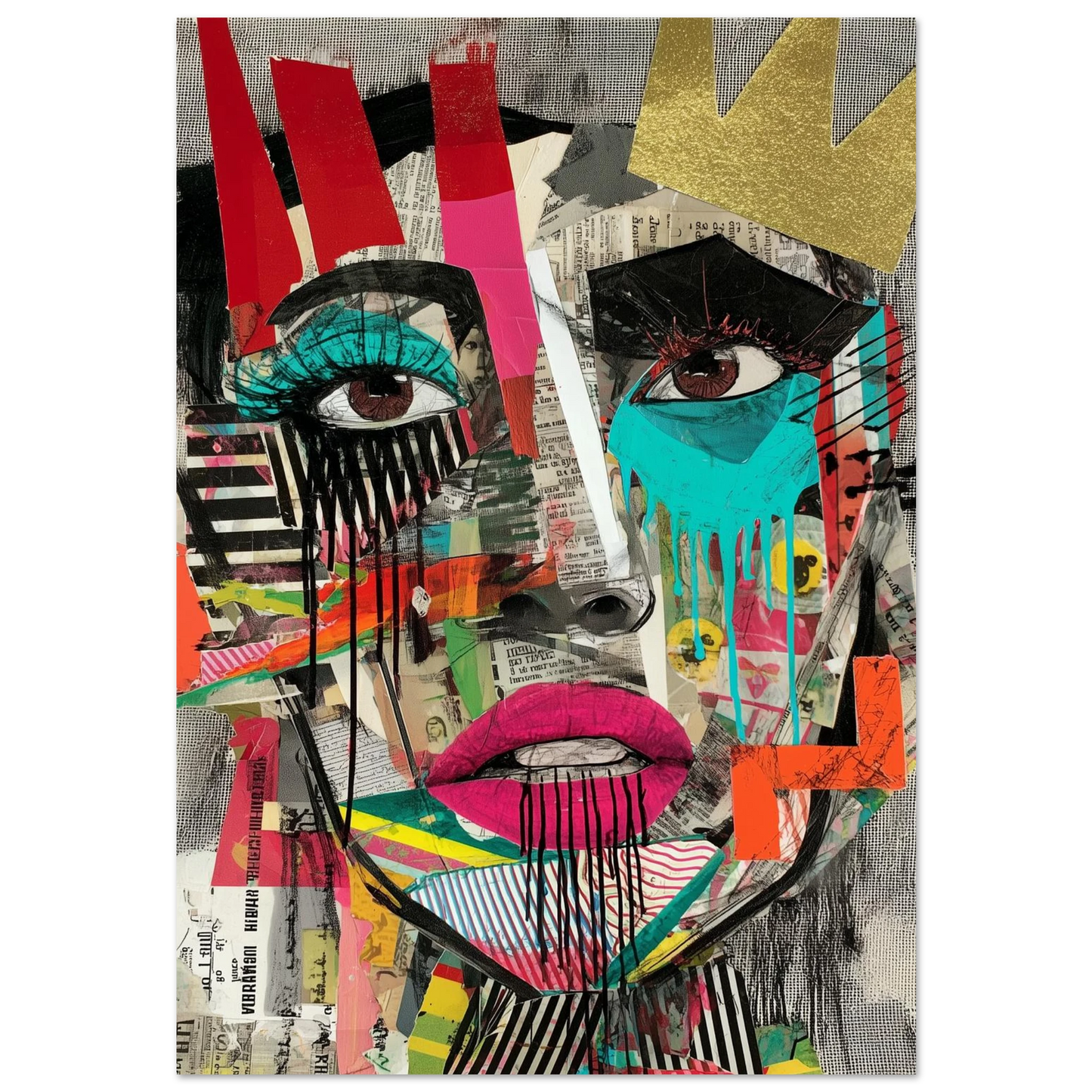 Larmes de Couleurs Vives — tableau aluminium — art mural STNCL