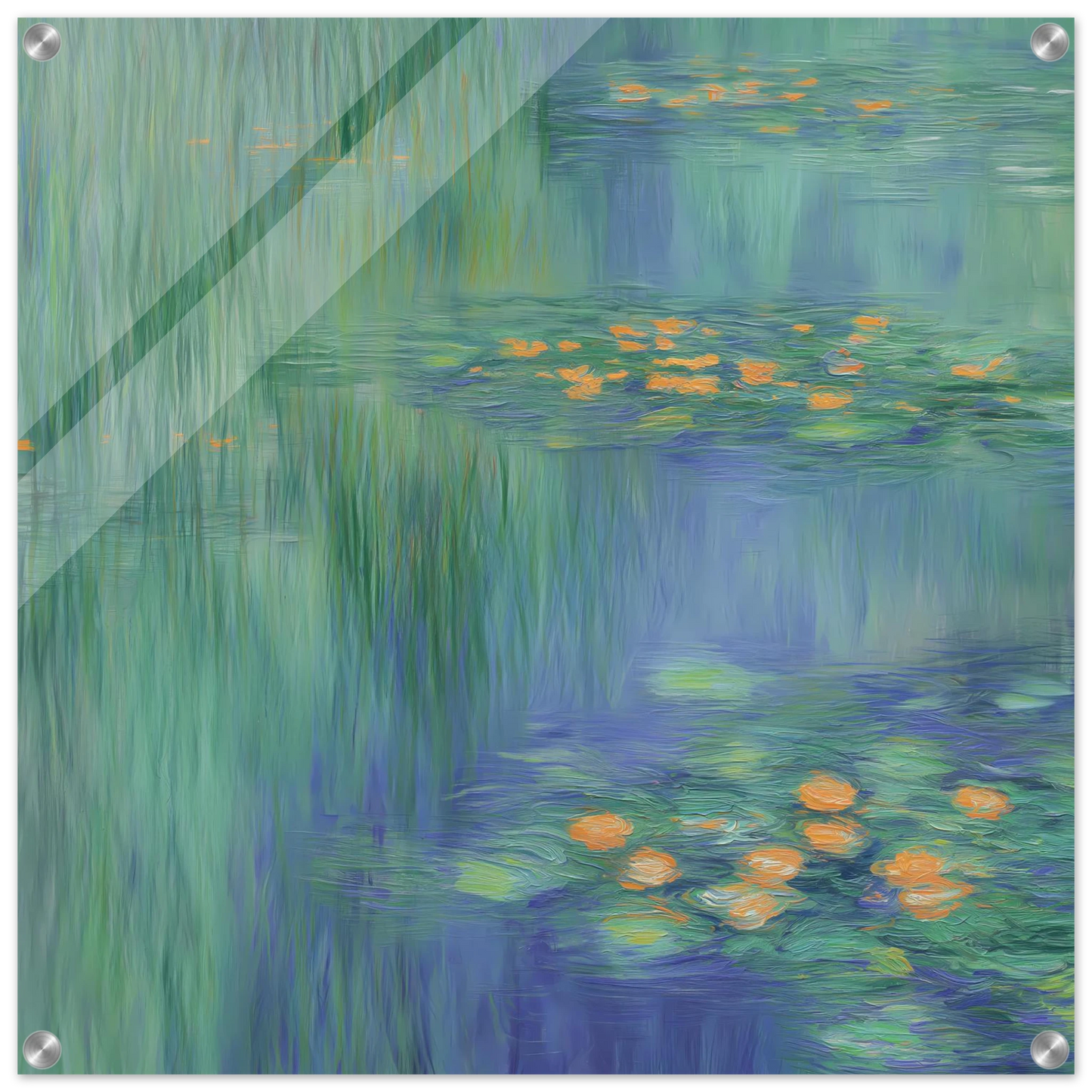 Reflets de Nénuphars — tableau plexiglas — art mural STNCL
