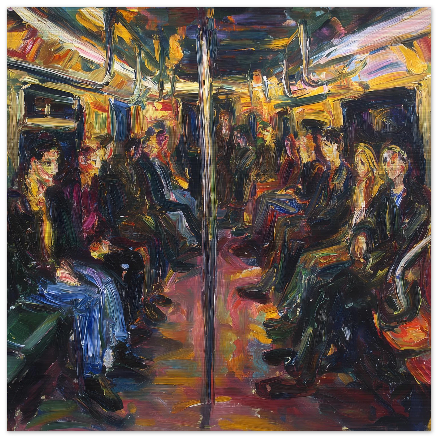 Rame du Soir — tableau aluminium — vue 2 — art mural STNCL