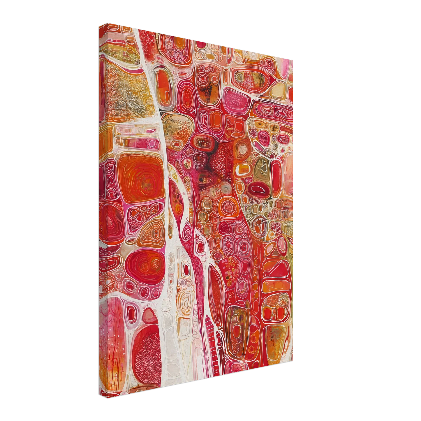 Cellules — tableau sur toile — vue 3 — art mural STNCL