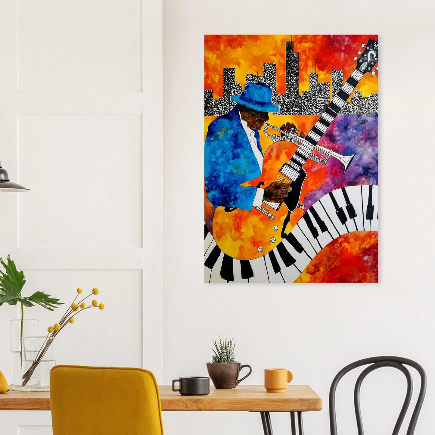 Blues en Ville — affiche d'art — vue 8 — art mural STNCL