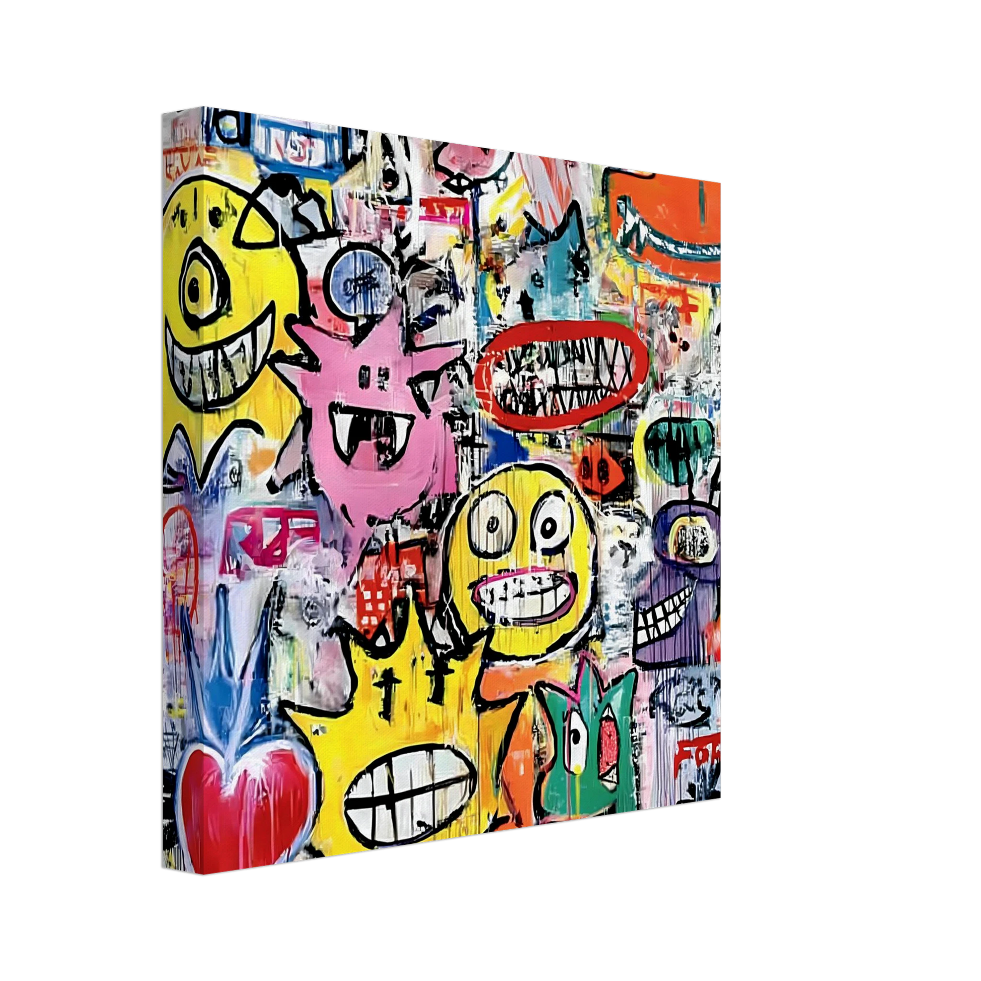 Le Mur aux Monstres — tableau sur toile — vue 2 — art mural STNCL