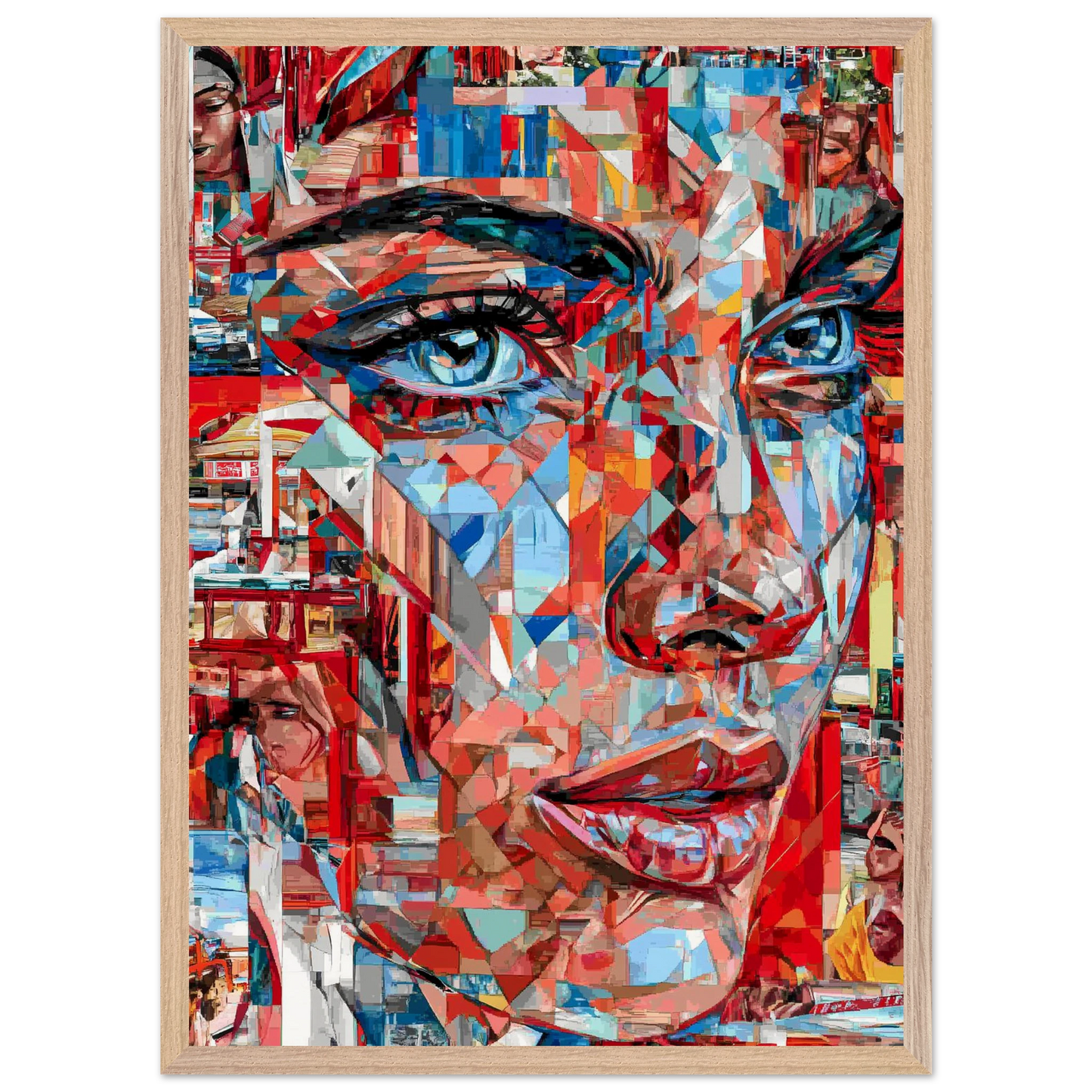 Éclats de Femme — tableau encadre bois — vue 13 — art mural STNCL