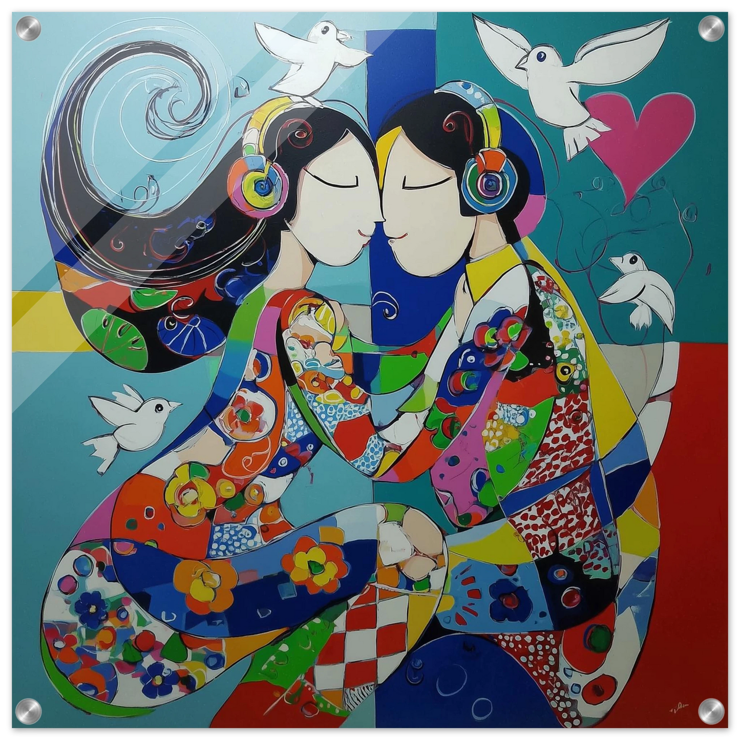 Deux Âmes En Harmonie — tableau plexiglas — art mural STNCL