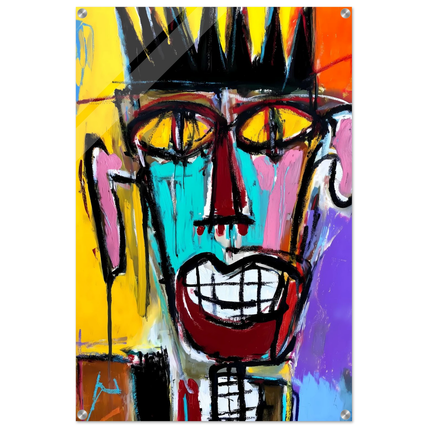 Sourire Carnassier — tableau plexiglas — vue 5 — art mural STNCL