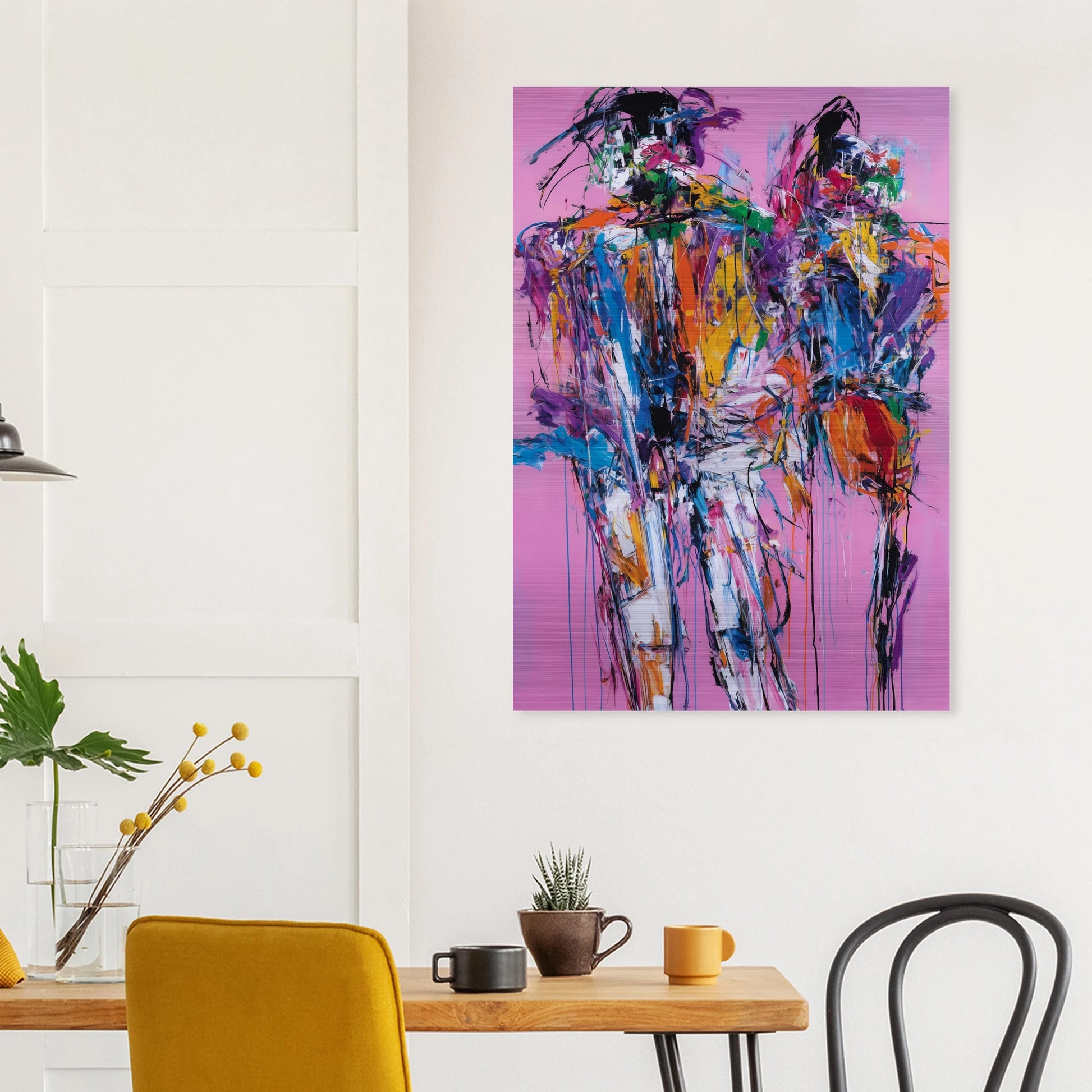 Duo en Tumulte — tableau aluminium — vue 8 — art mural STNCL