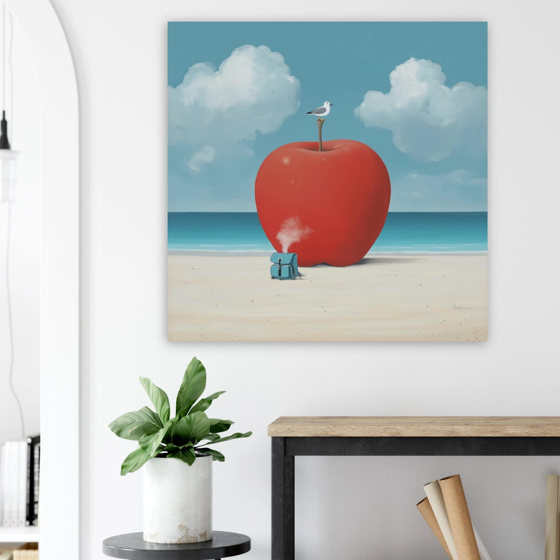 La Pomme et la Mouette — affiche d'art — vue 8 — art mural STNCL