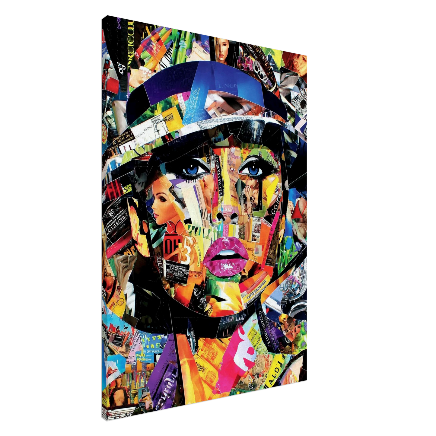 Visage aux Mille Eclats — tableau sur toile — art mural STNCL