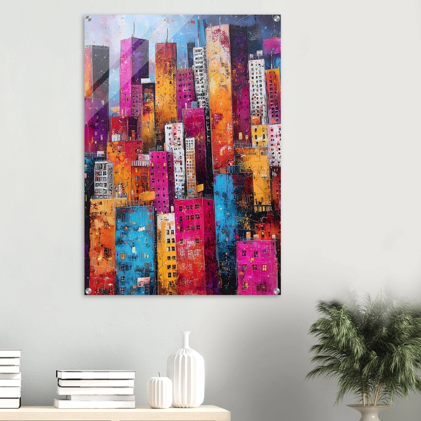Empilement — tableau plexiglas — vue 6 — art mural STNCL