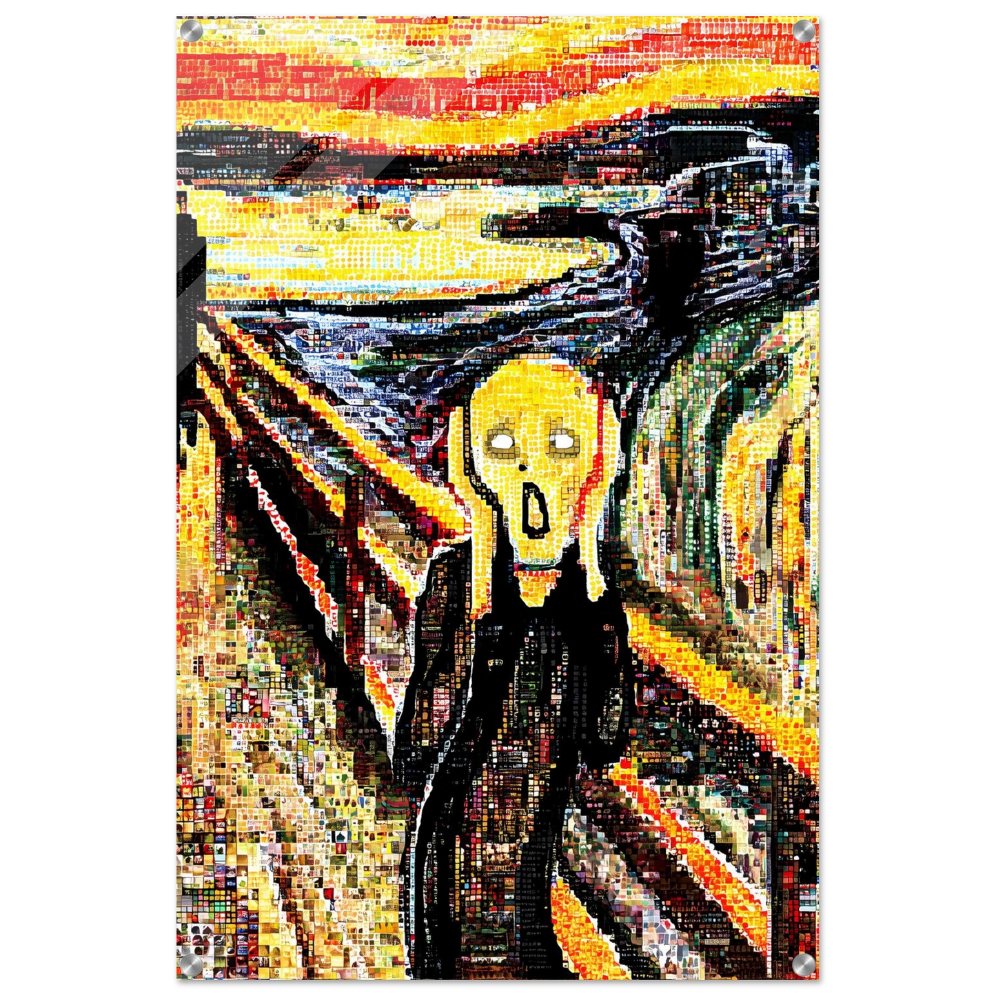 Le Cri en Mosaïque — tableau plexiglas — vue 5 — art mural STNCL
