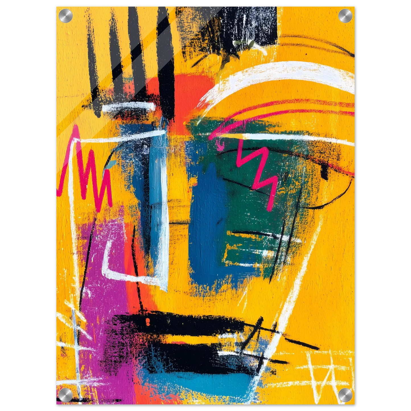 Griffures Solaires — tableau plexiglas — vue 4 — art mural STNCL