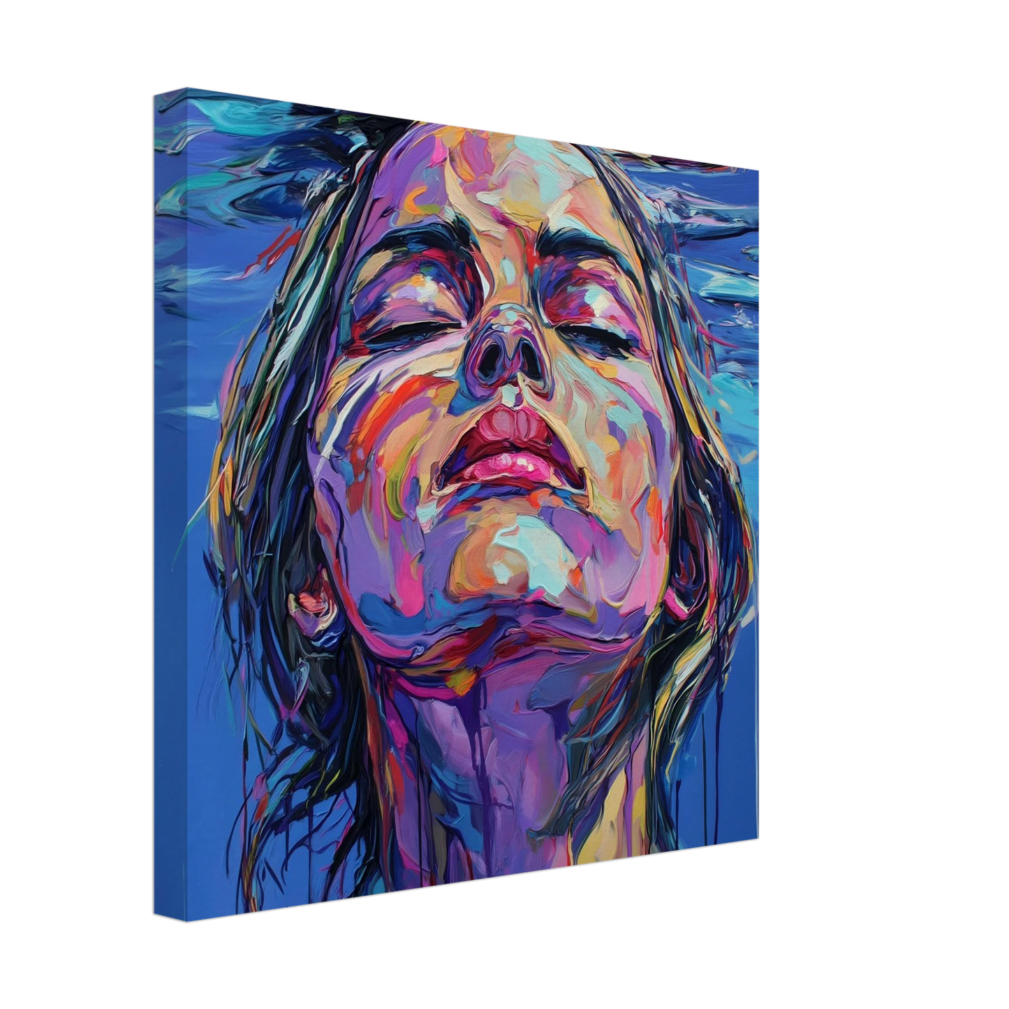 À Fleur d'Eau — tableau sur toile — vue 3 — art mural STNCL