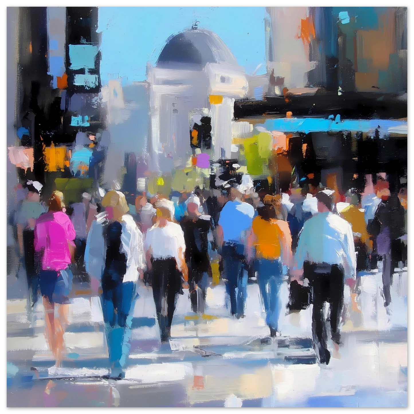 Traversée de Midi — affiche d'art — vue 2 — art mural STNCL