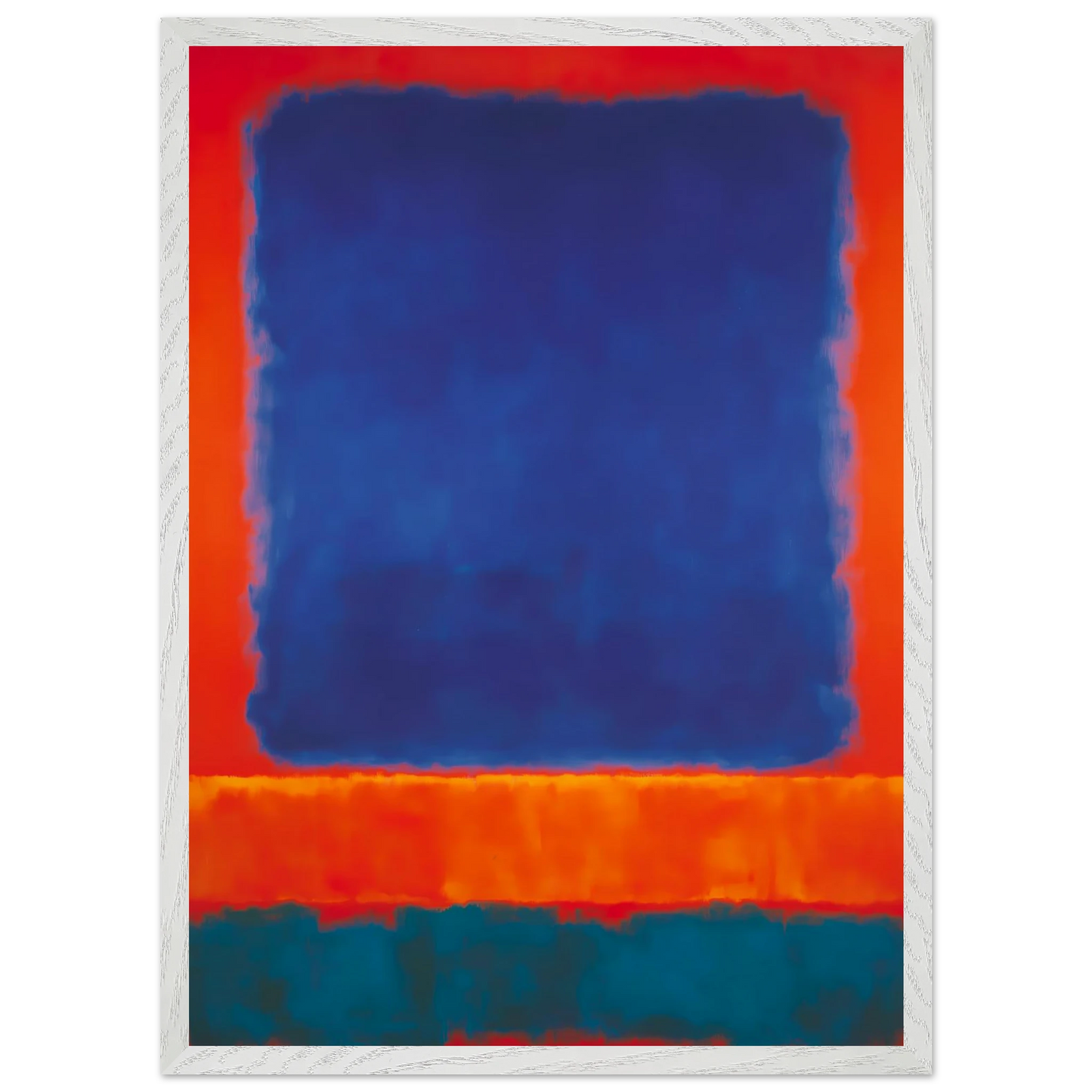 Bleu en Apesanteur — tableau encadré bois — vue 11 — art mural STNCL