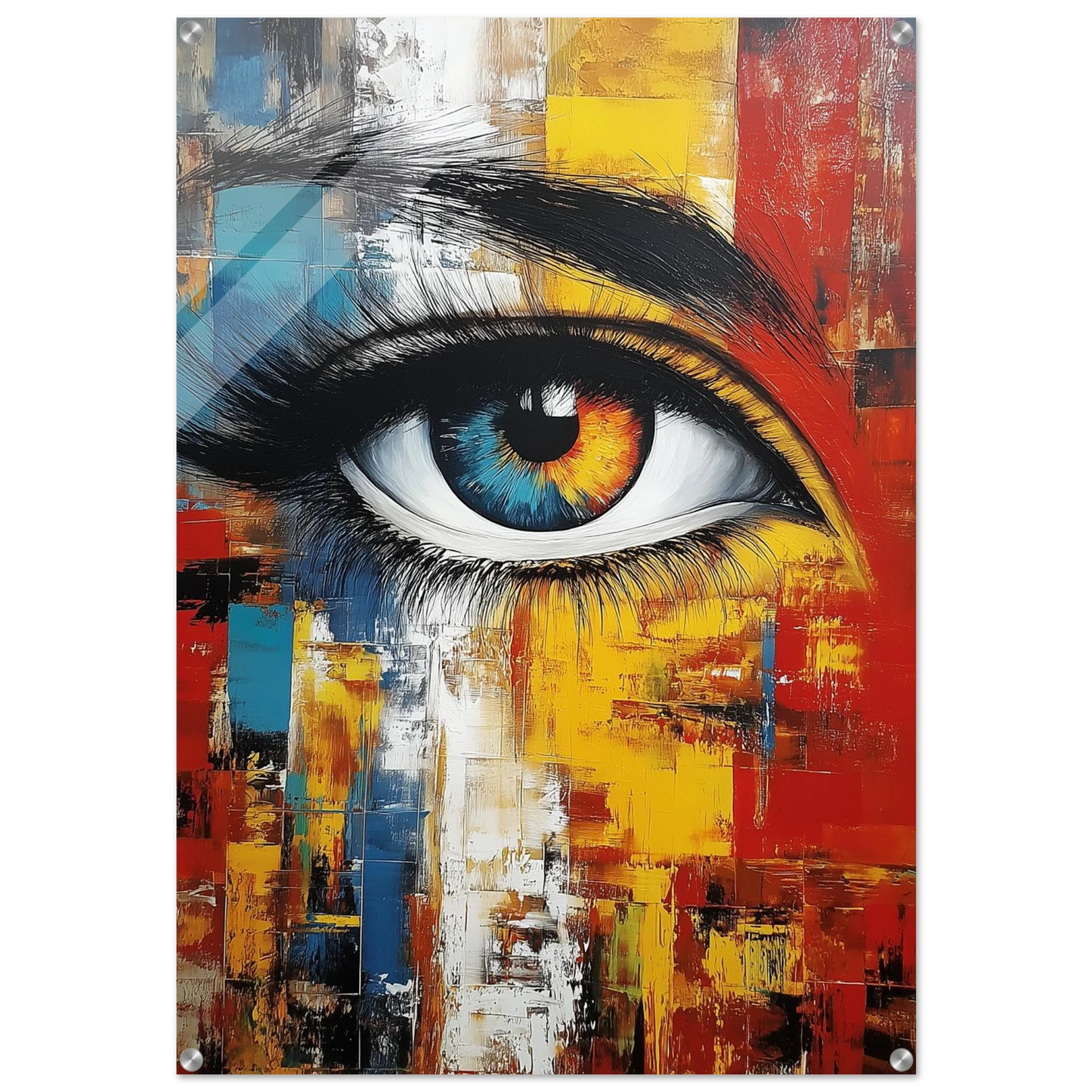 L'Iris aux Mille Teintes — tableau plexiglas — art mural STNCL