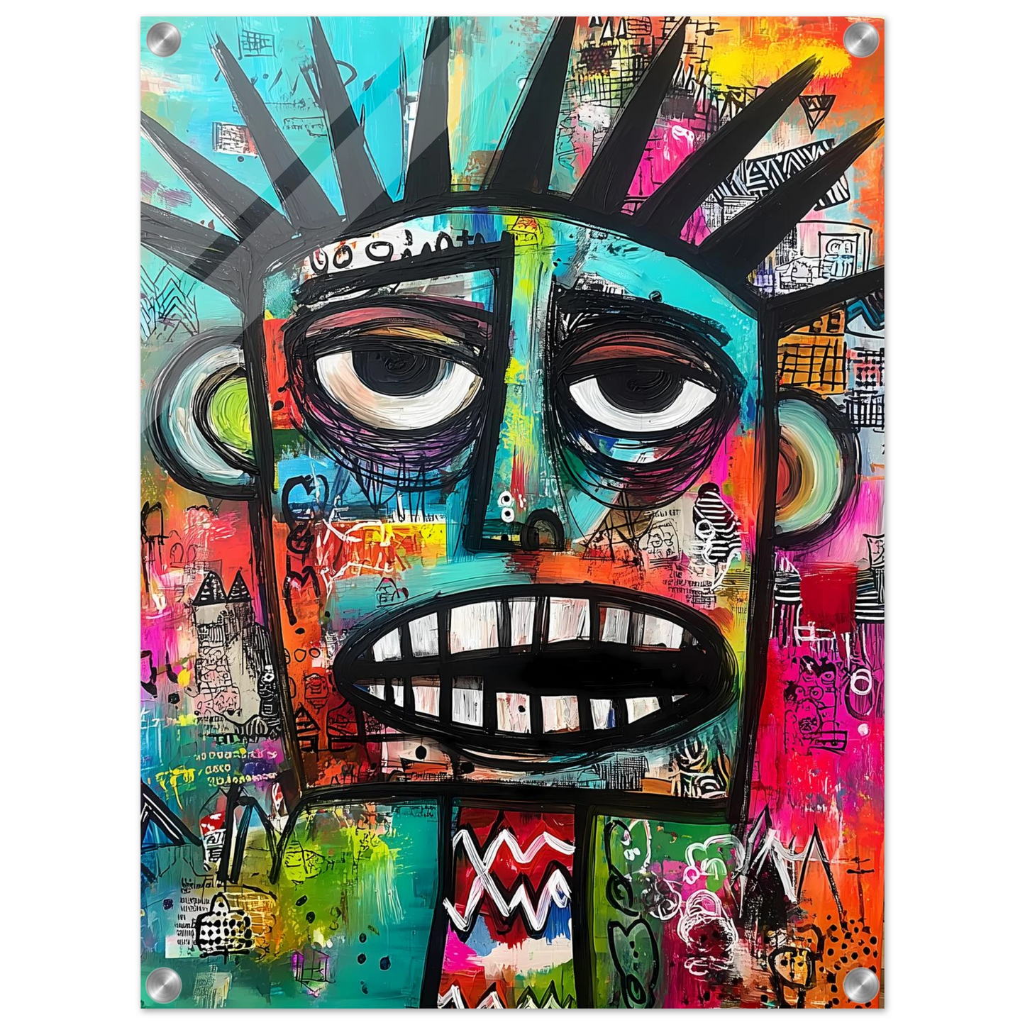 Le Cri Muet — tableau plexiglas — vue 4 — art mural STNCL