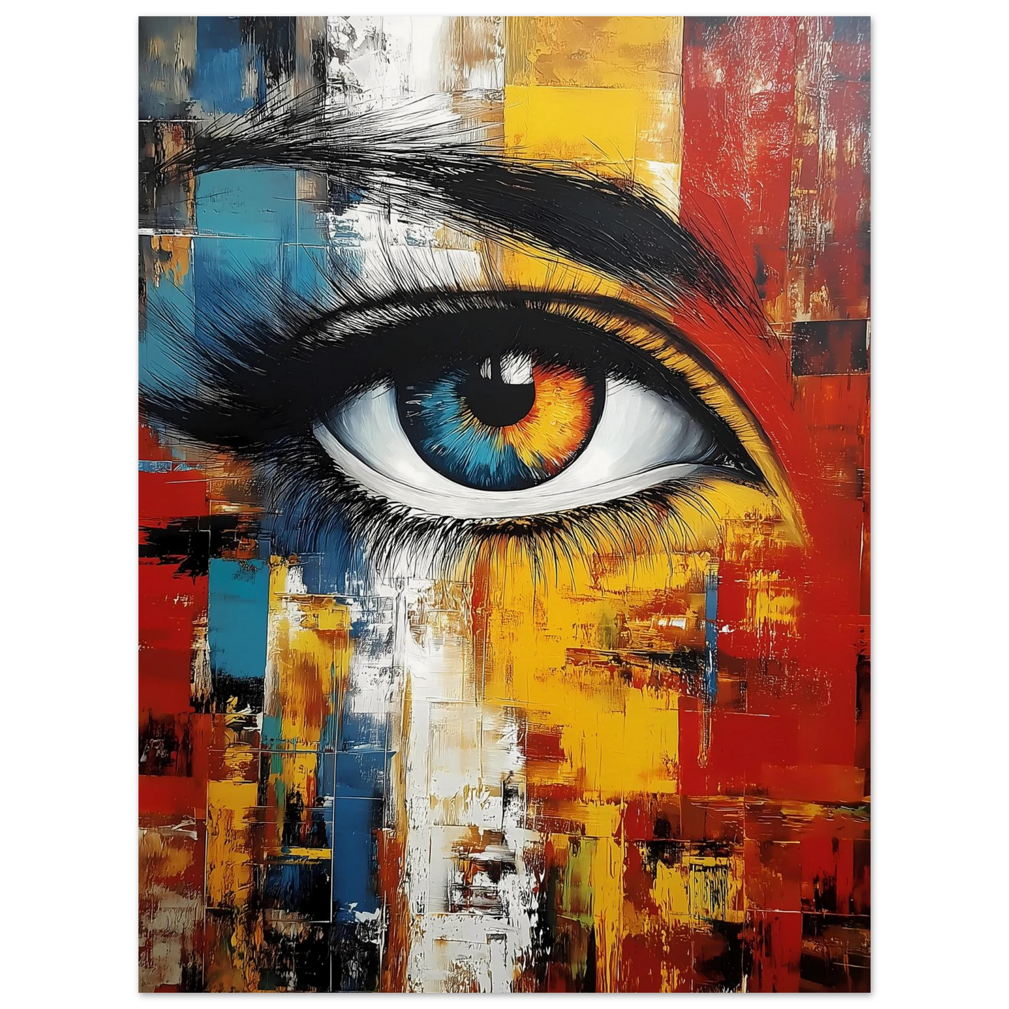 L'Œil Hétérochrome — affiche d'art — vue 3 — art mural STNCL