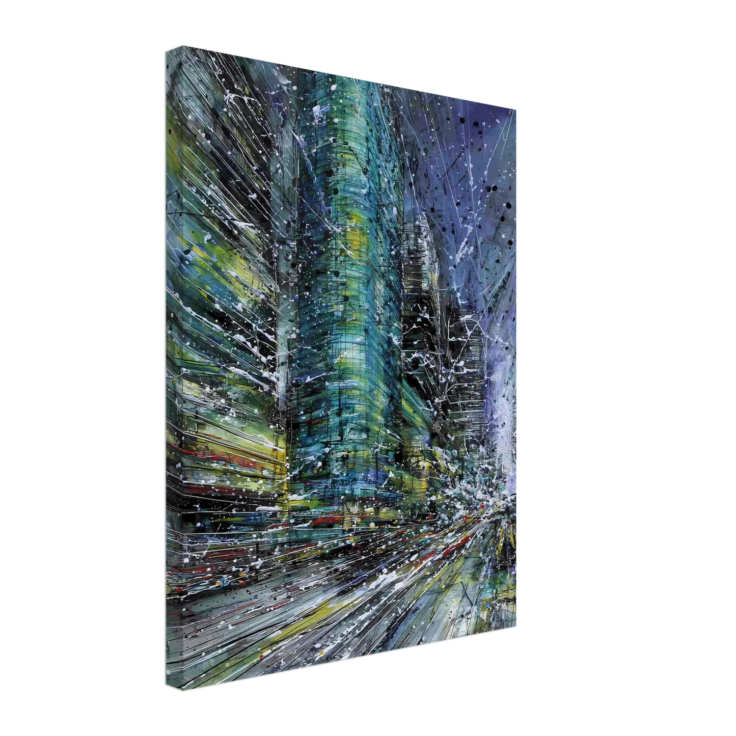 Vertige de la Cité — tableau sur toile — vue 5 — art mural STNCL