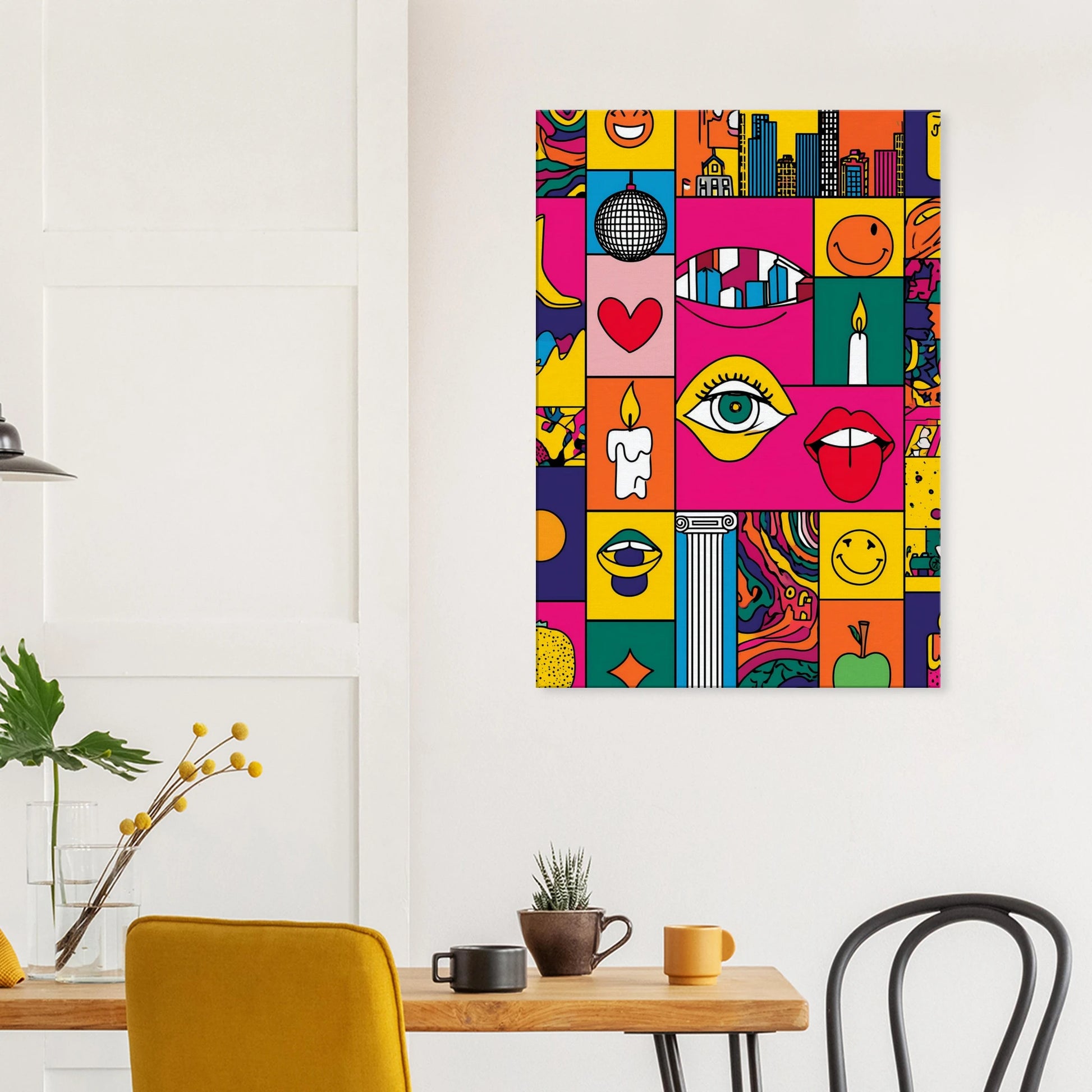 Icônes en Grille — tableau sur toile — vue 8 — art mural STNCL