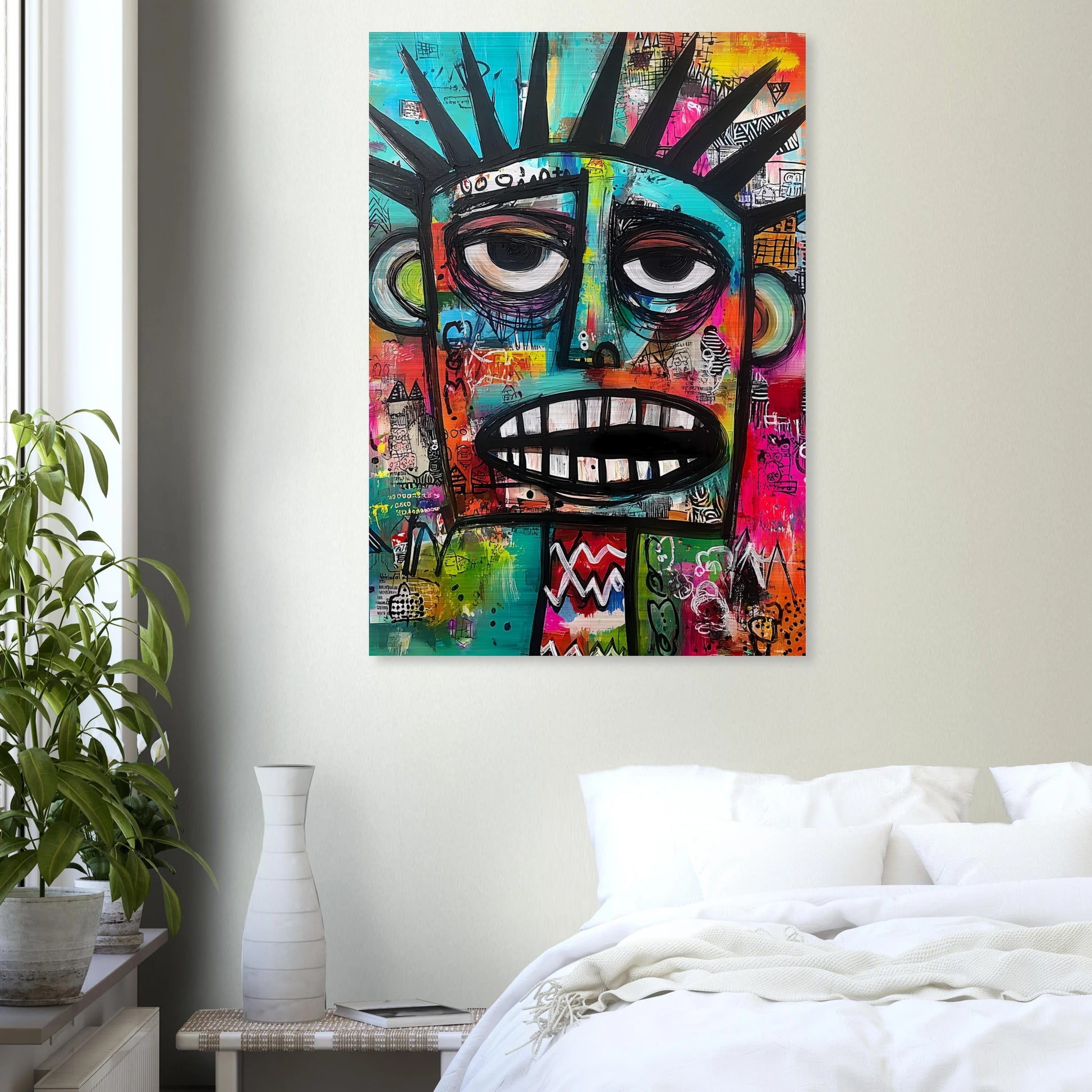 Le Cri Muet — tableau aluminium — vue 7 — art mural STNCL