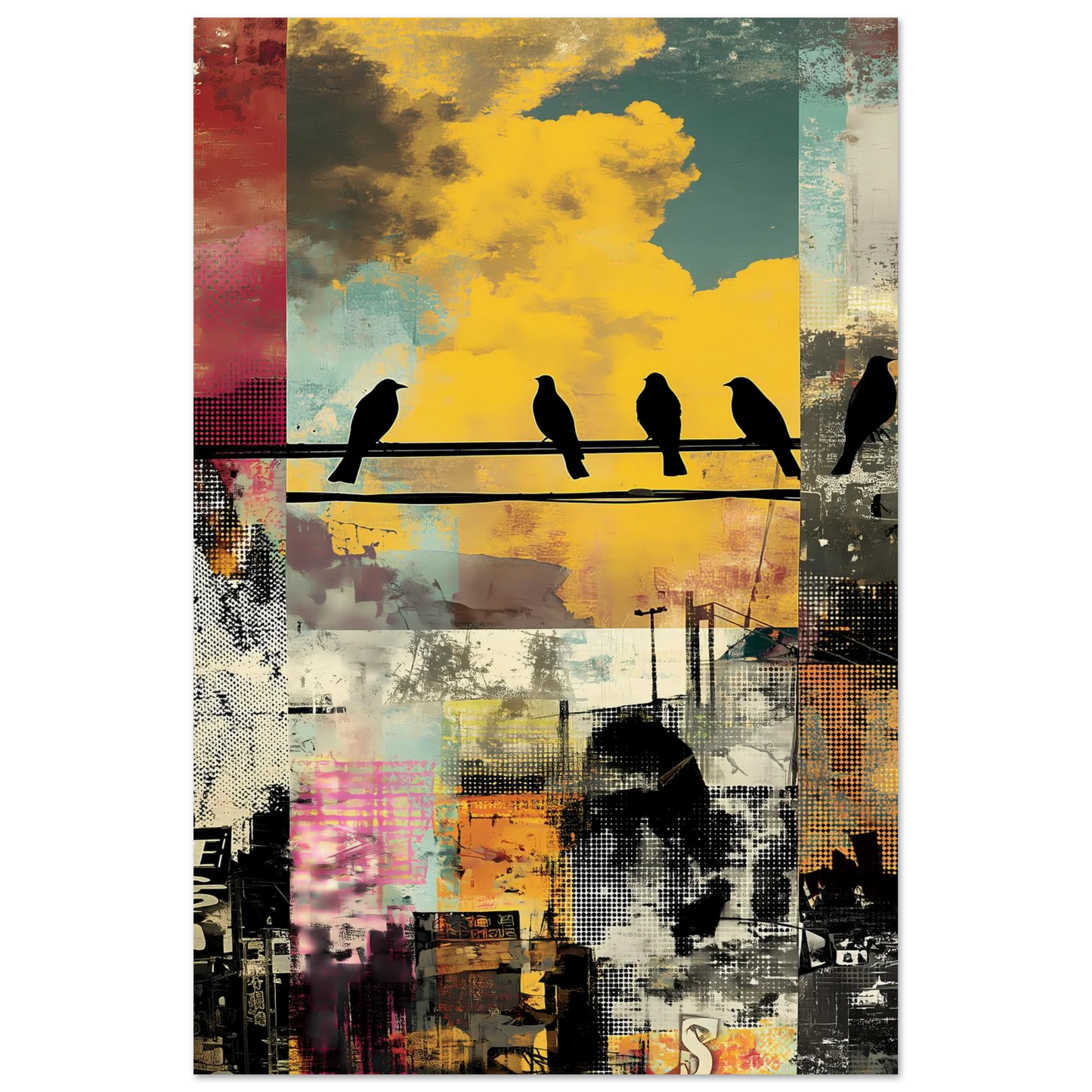 Perchoir Urbain — affiche d'art — vue 4 — art mural STNCL