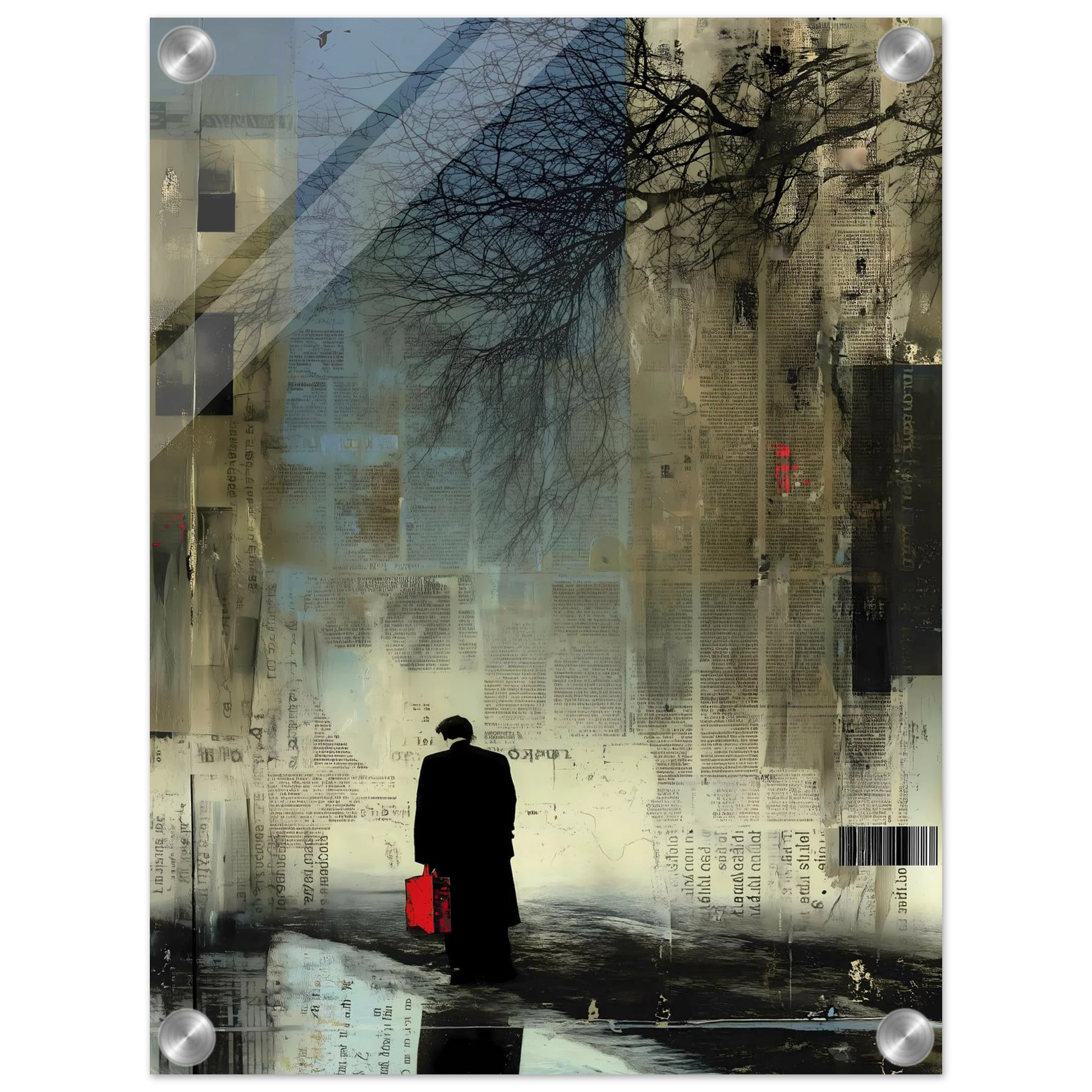 La Valise Rouge — tableau plexiglas — vue 3 — art mural STNCL