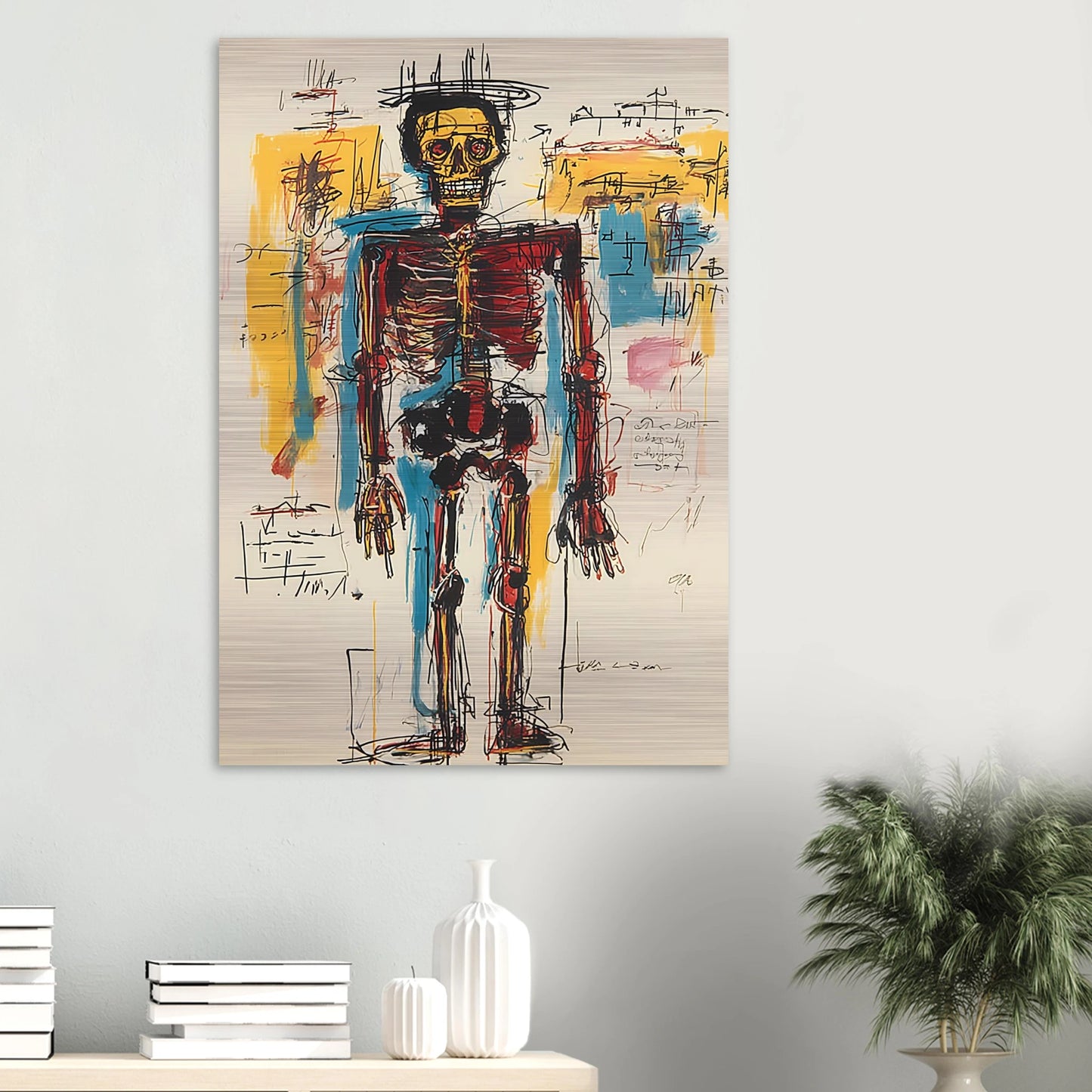 Ossature Sacrée — tableau aluminium — vue 6 — art mural STNCL