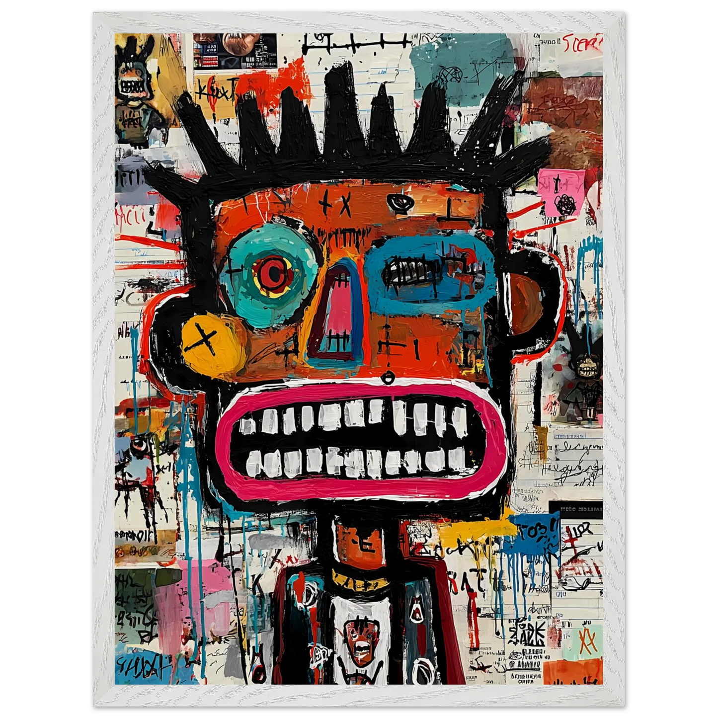 Roi de Papier — tableau encadre bois — vue 8 — art mural STNCL