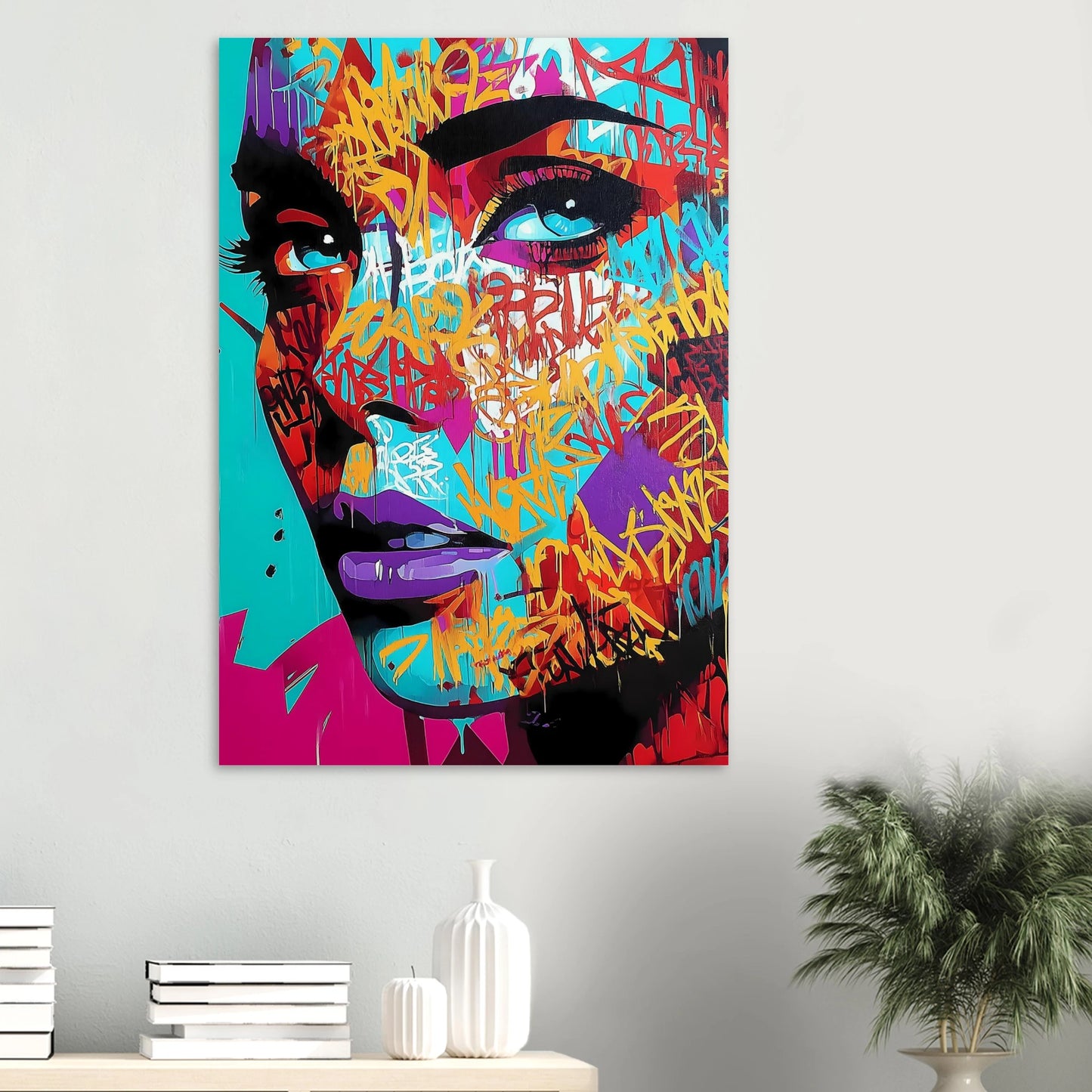 Lettres sur le Visage — affiche d'art — vue 6 — art mural STNCL