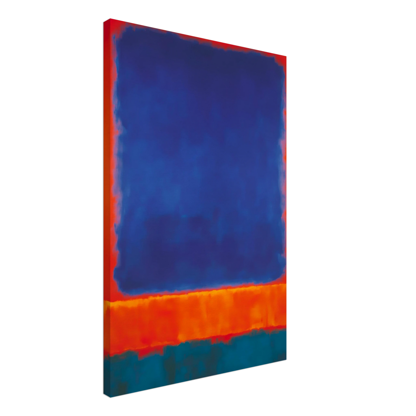 Bleu en Apesanteur — tableau sur toile — vue 2 — art mural STNCL