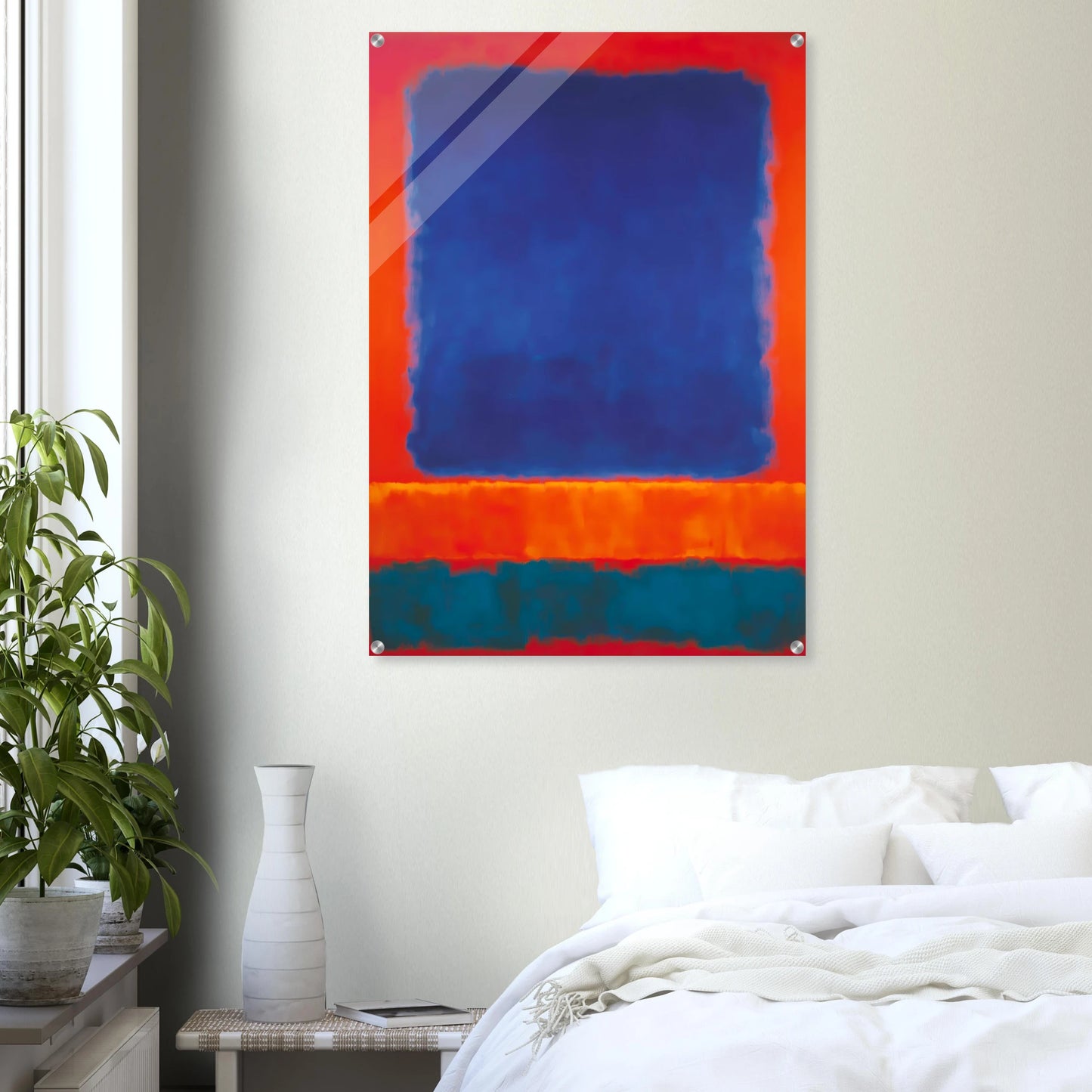 Bleu en Apesanteur — tableau plexiglas — vue 7 — art mural STNCL