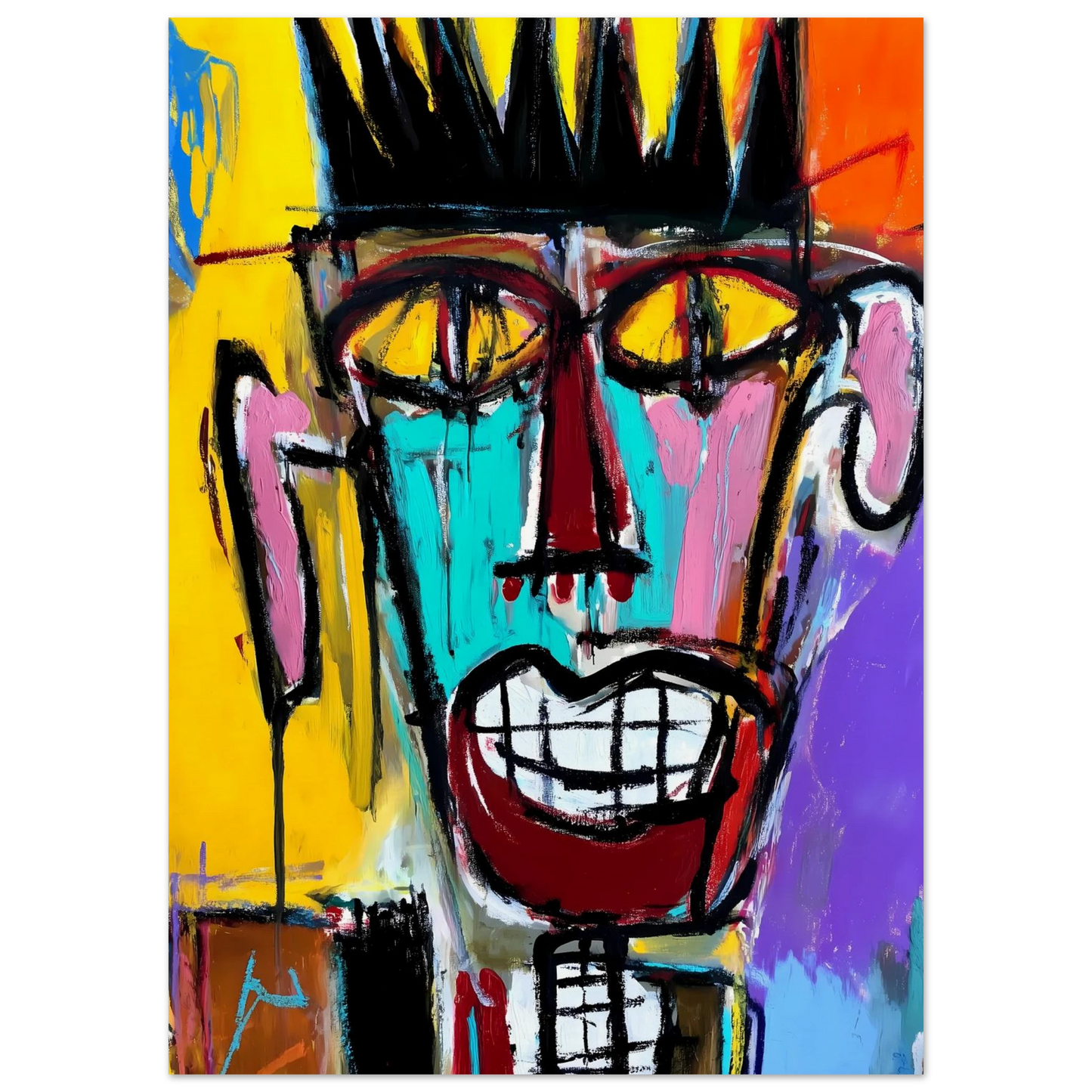 Sourire Carnassier — affiche d'art — vue 5 — art mural STNCL