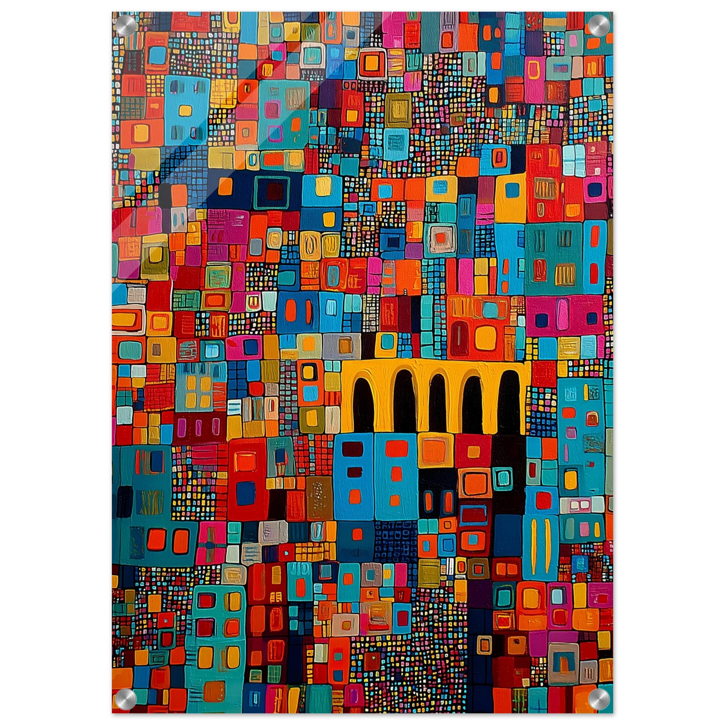 Cité Mosaïque — tableau plexiglas — vue 2 — art mural STNCL