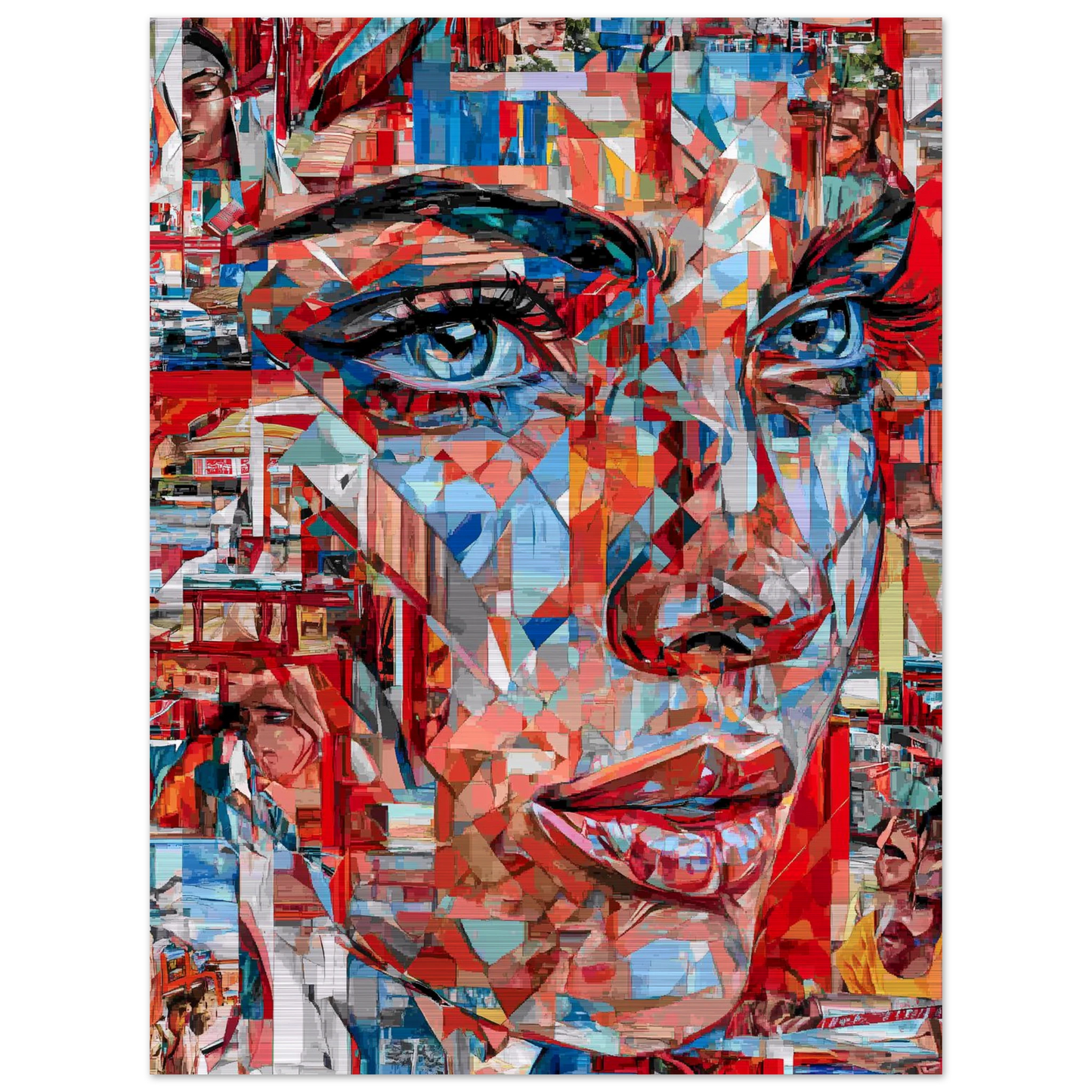 Éclats de Femme — tableau aluminium — vue 5 — art mural STNCL
