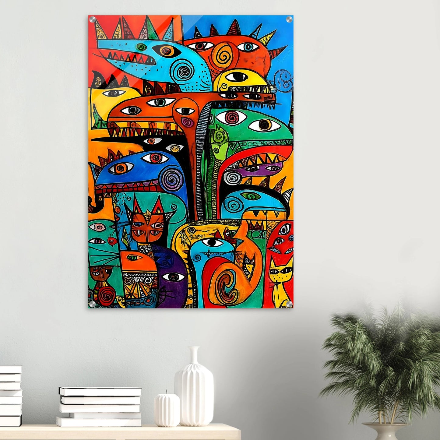 La Tribu — tableau plexiglas — vue 6 — art mural STNCL