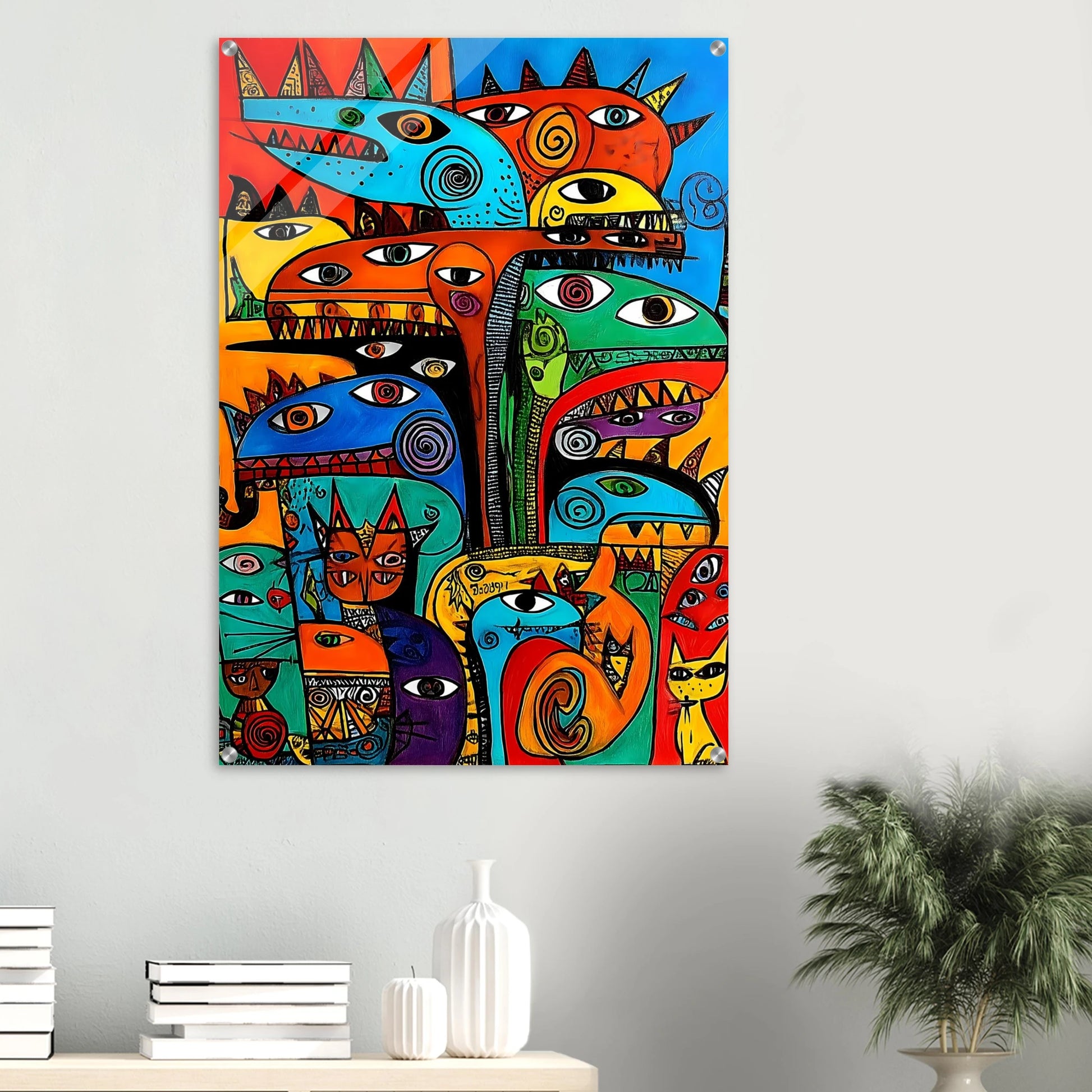 La Tribu — tableau plexiglas — vue 6 — art mural STNCL