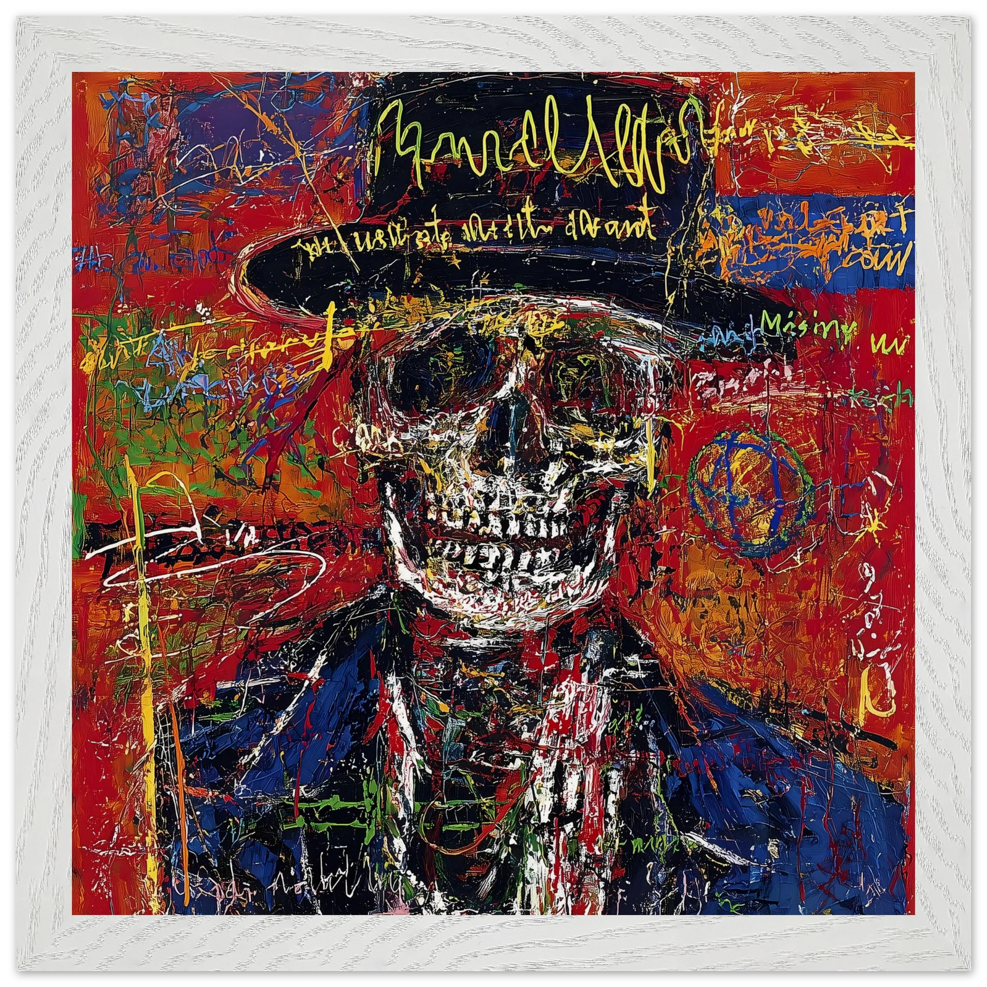 Dandy Macabre — tableau encadré bois — vue 11 — art mural STNCL