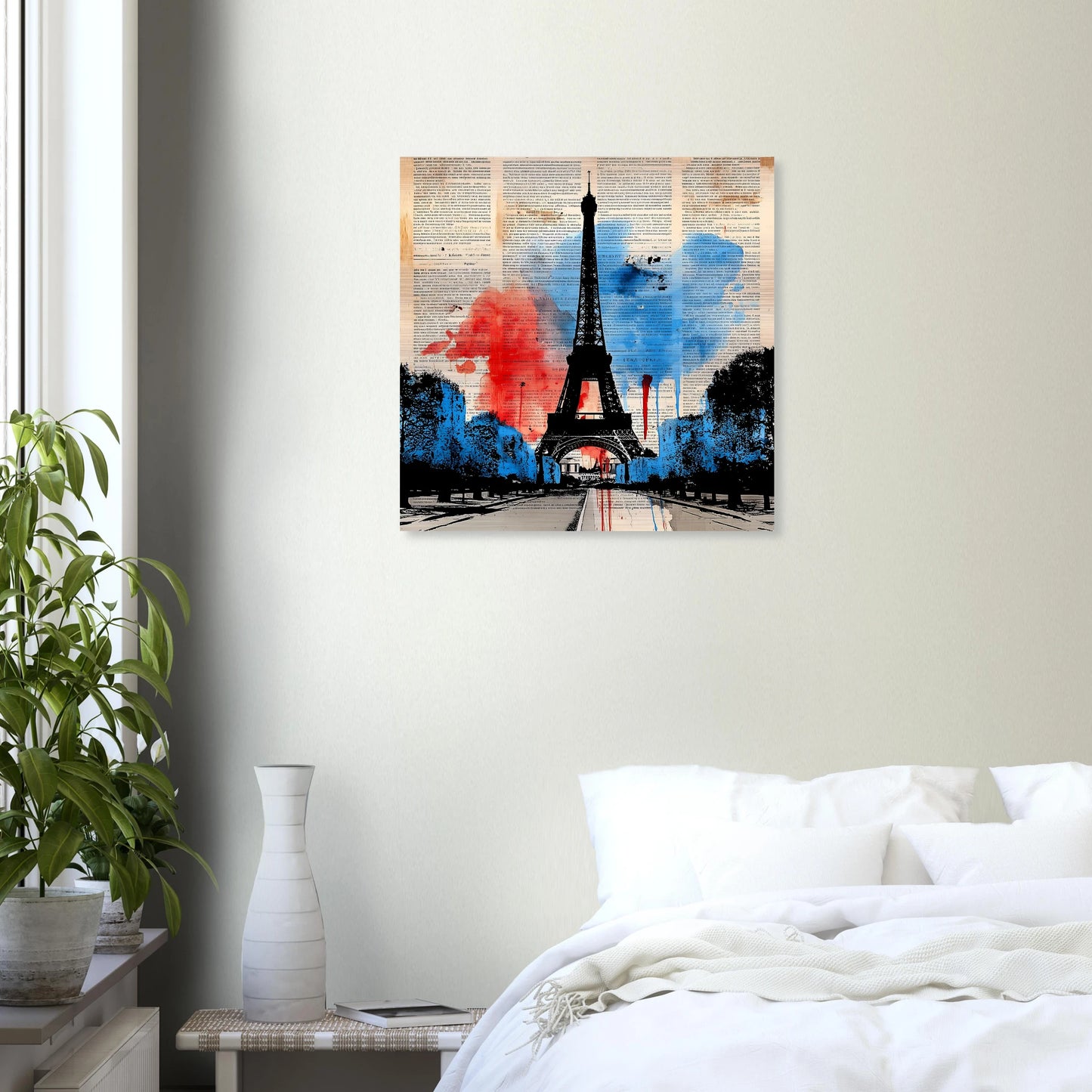 Paris Tricolore — tableau aluminium — vue 6 — art mural STNCL